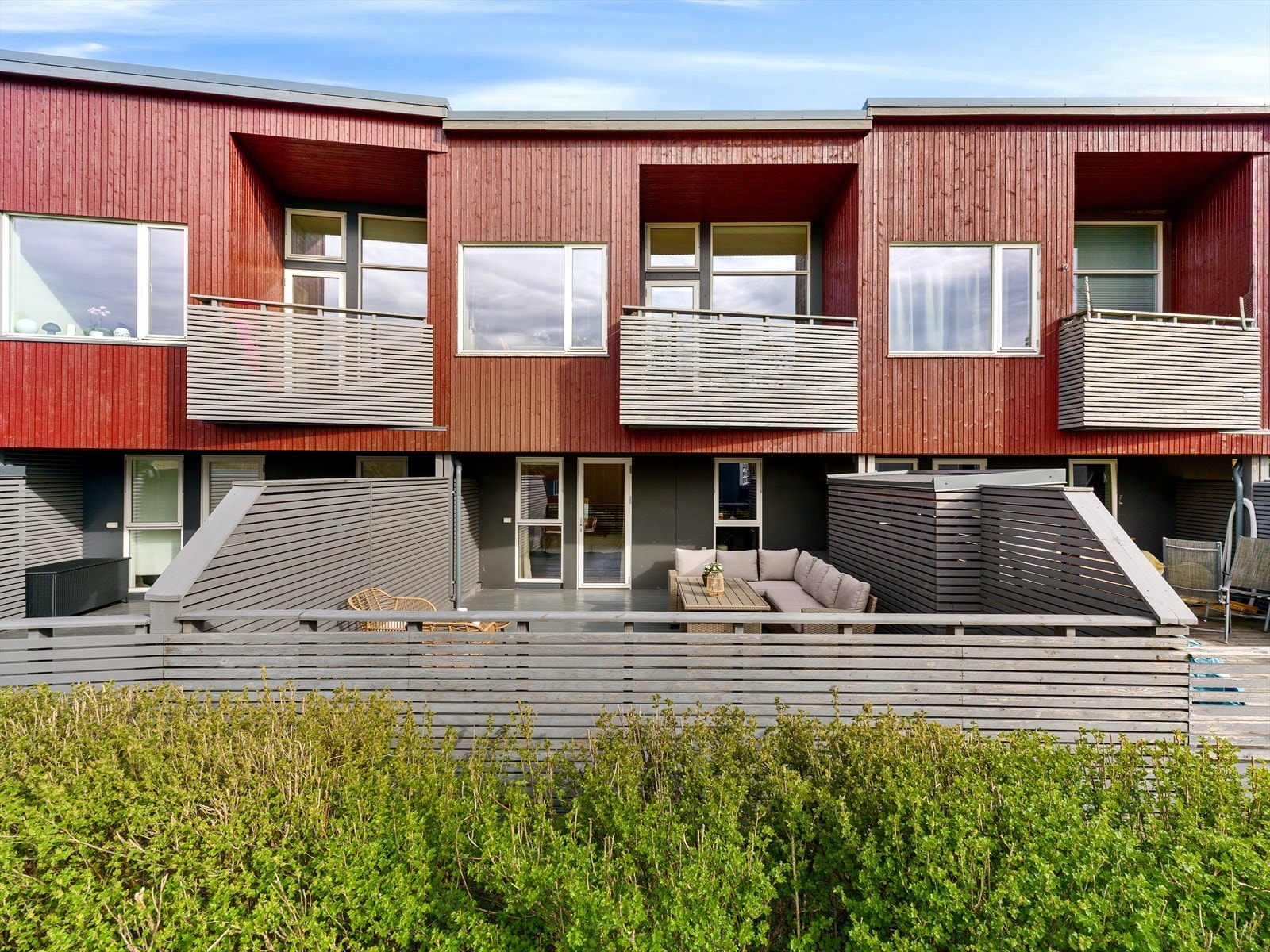 Rekkehuset ligger fint til i Solbakkane, et nyere og populært boligområde på Ålgård Galleribilde