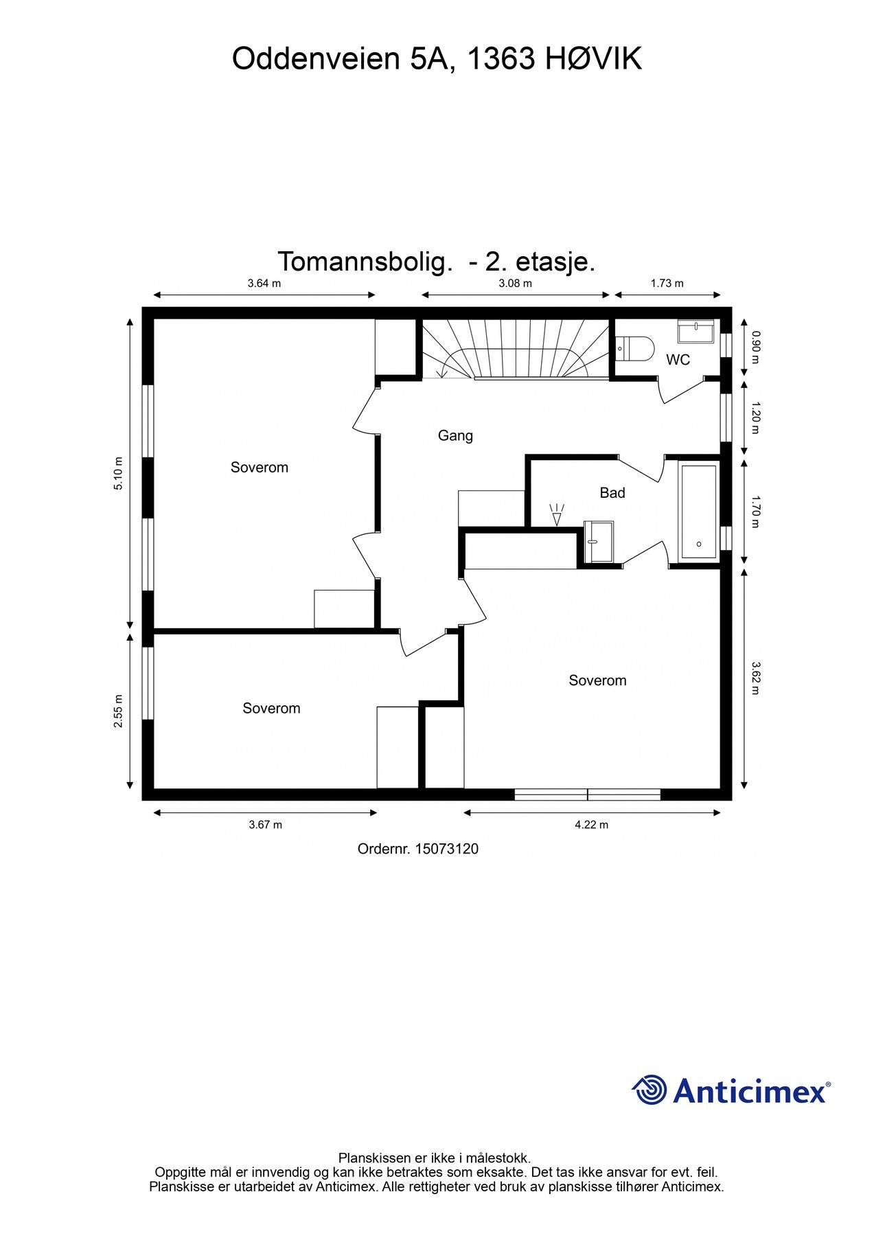 Plantegning - 2. etasje Galleribilde