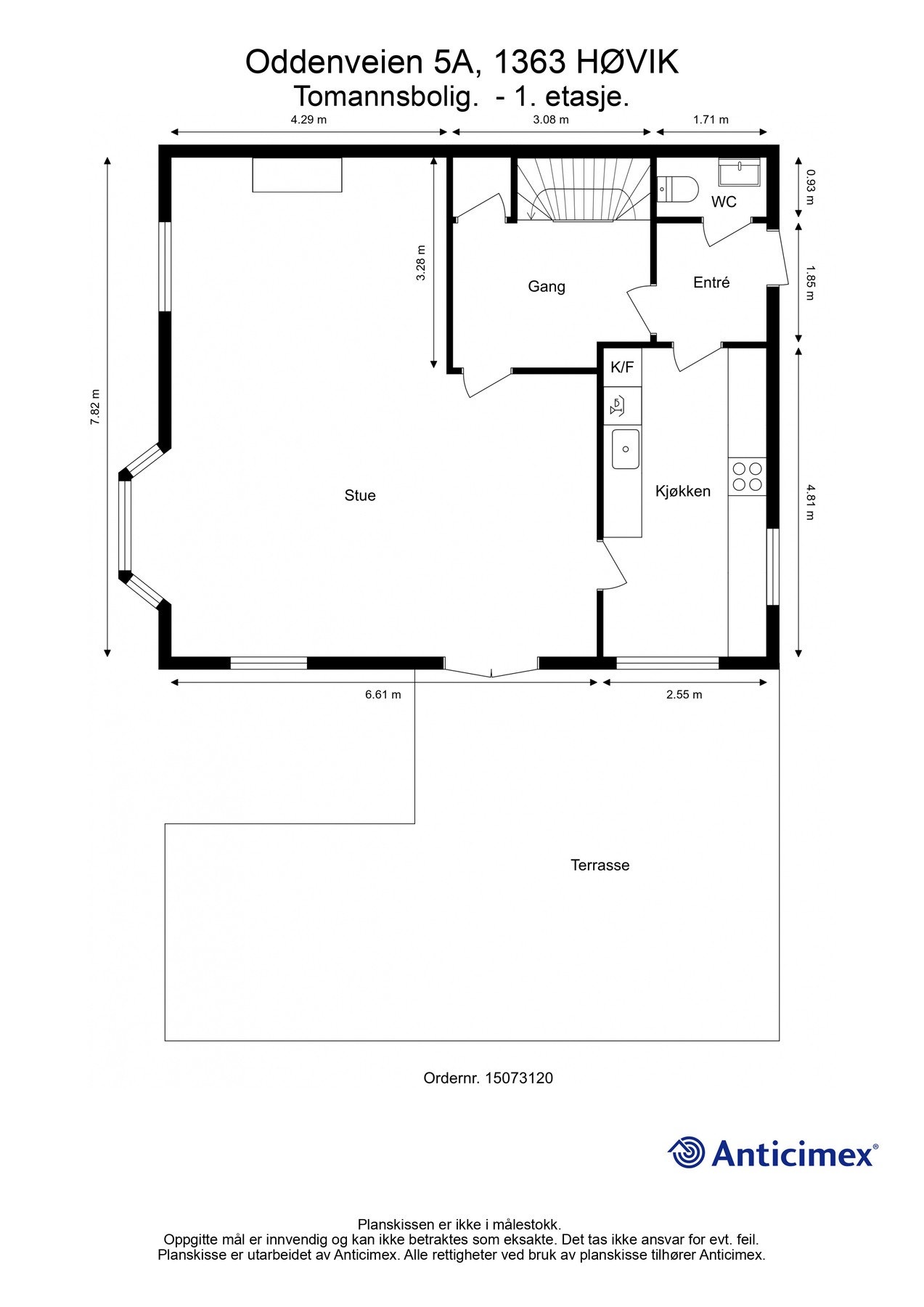 Plantegning - 1.etasje Galleribilde