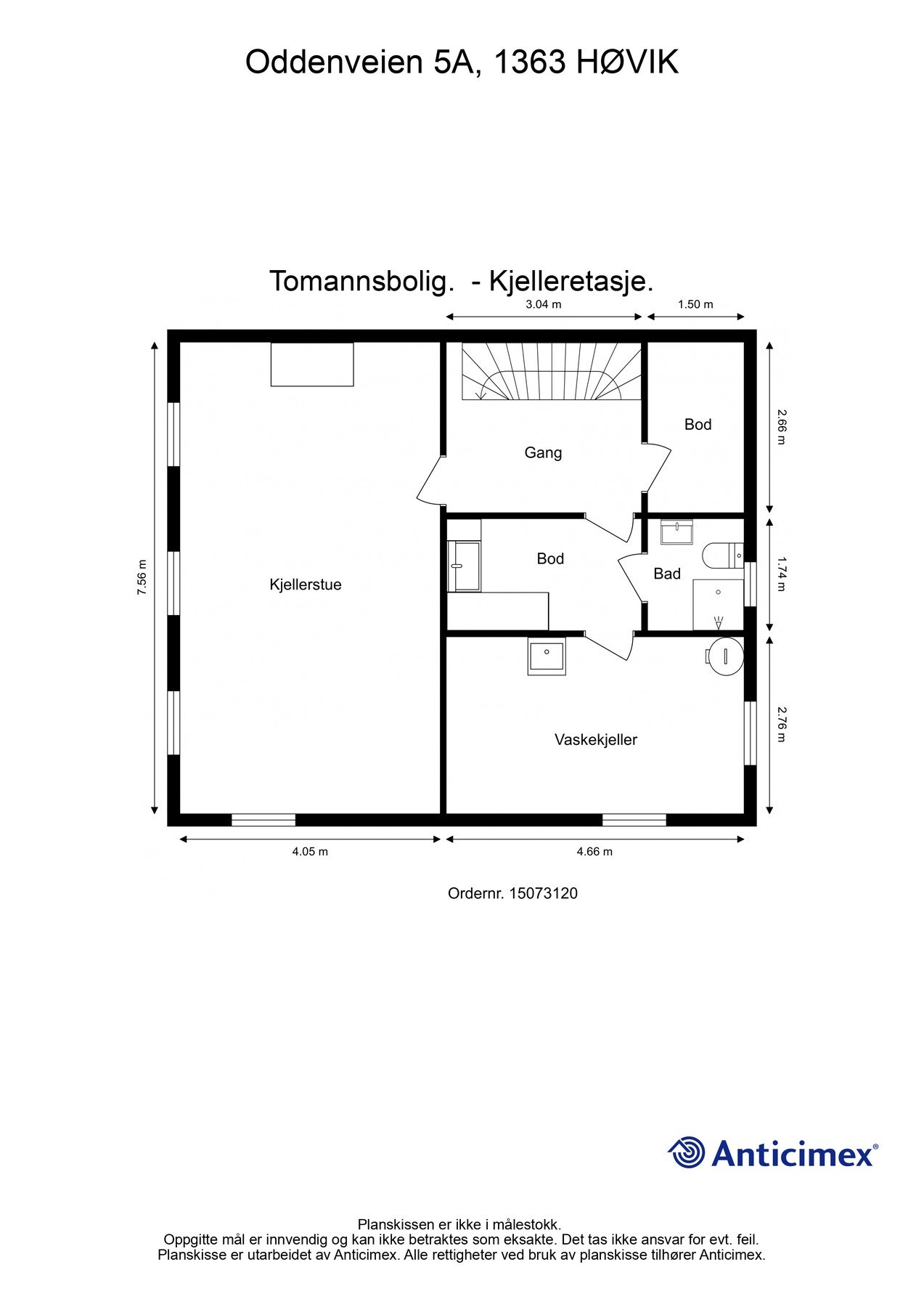 Plantegning - Kjeller. Galleribilde