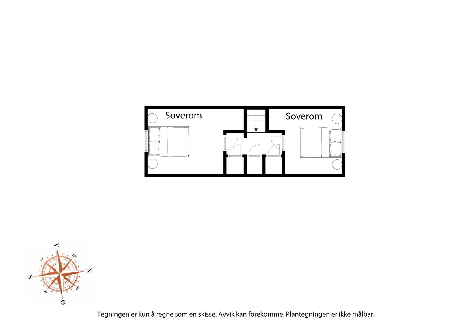 Plantegning loftsetasje Galleribilde