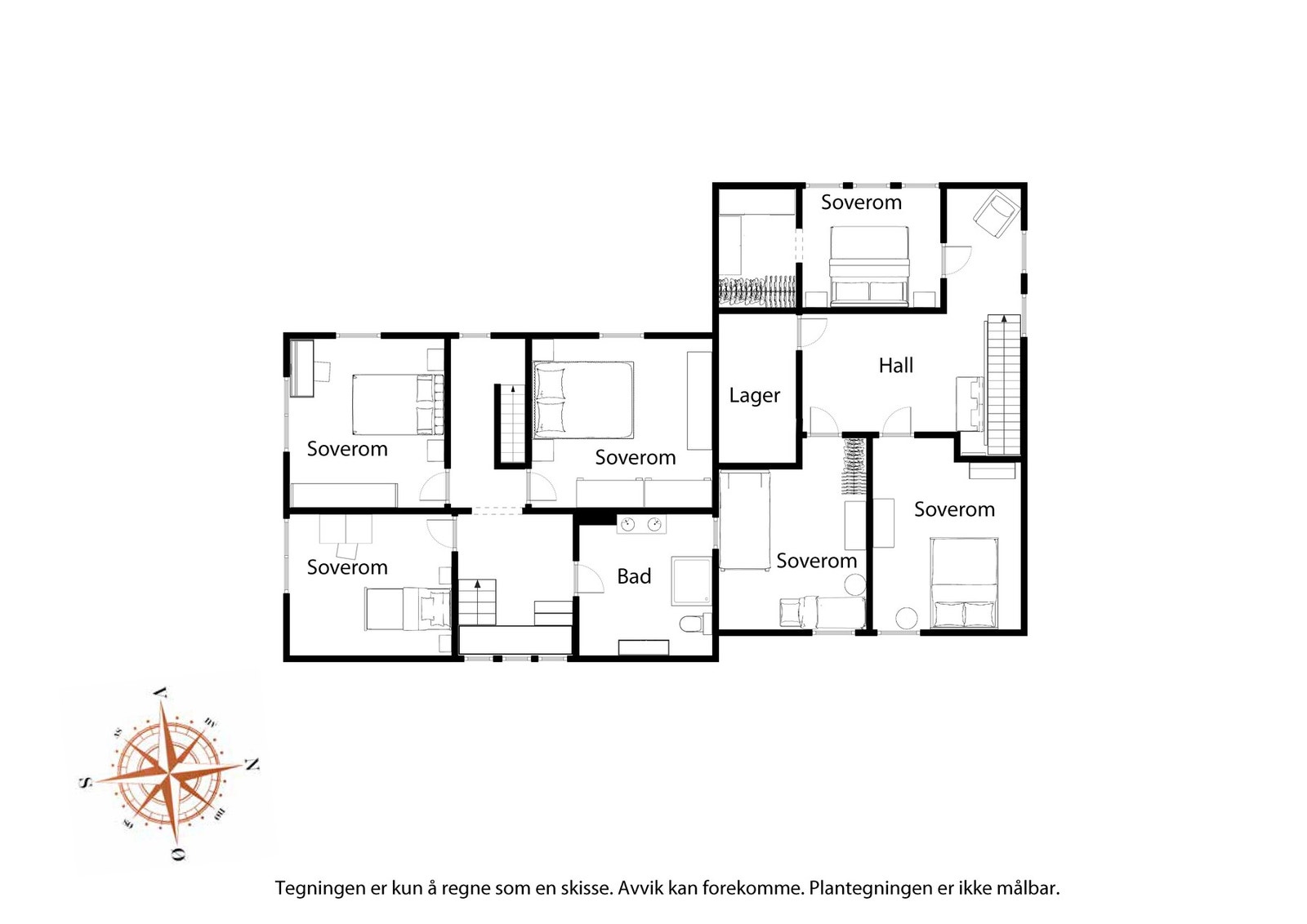 Plantegning 2. etg Galleribilde