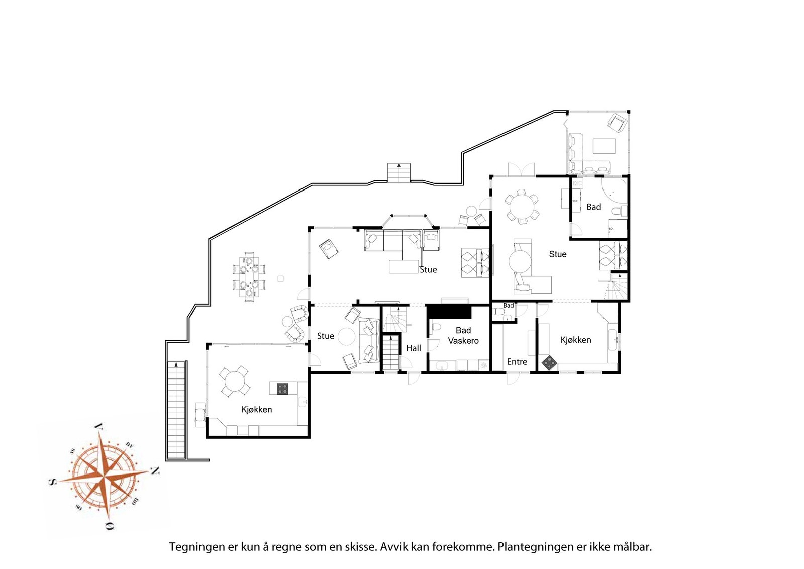 Plantegning 1. etg Galleribilde