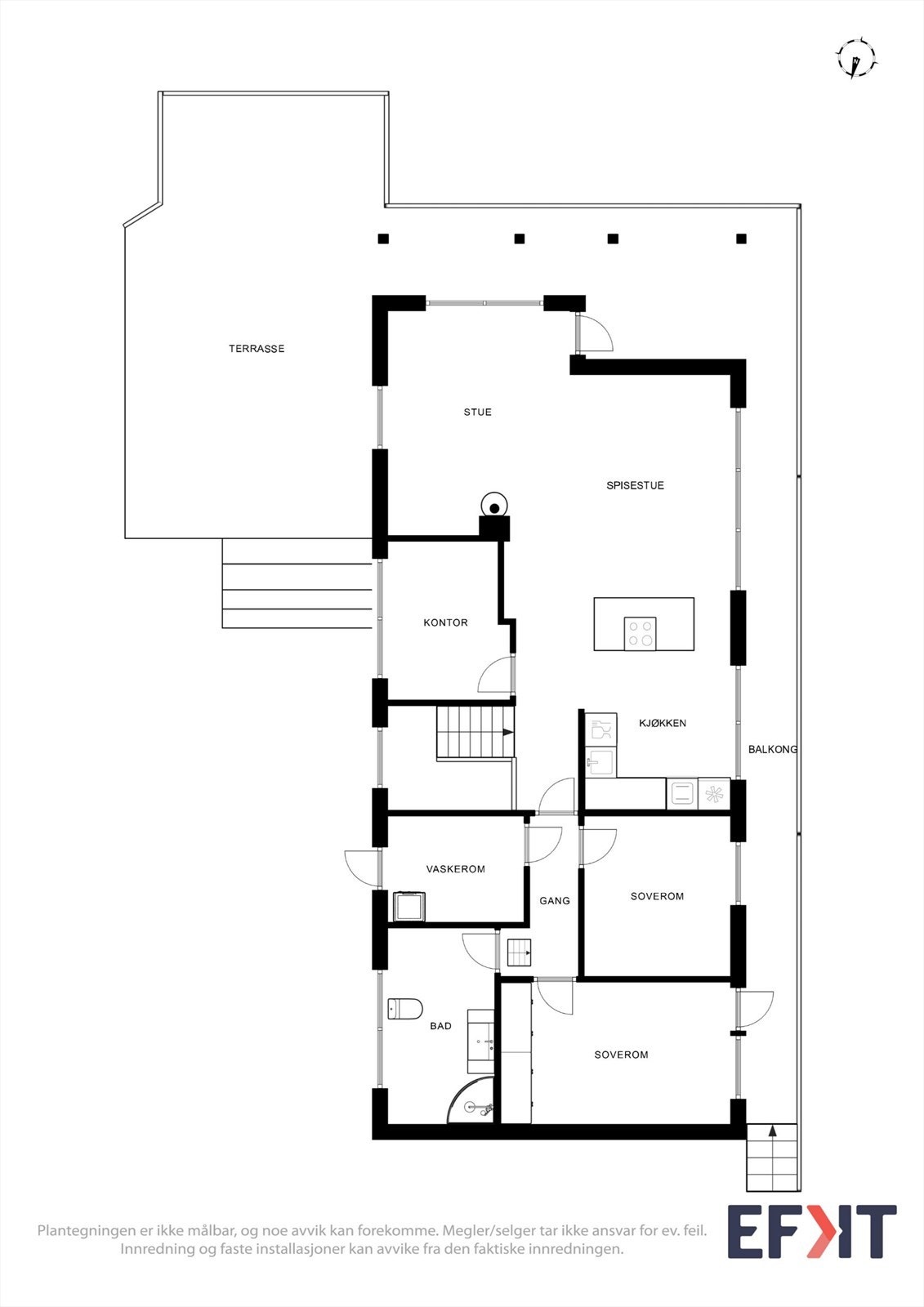 Plantegninger 1. etasje/Hovedetasje Galleribilde