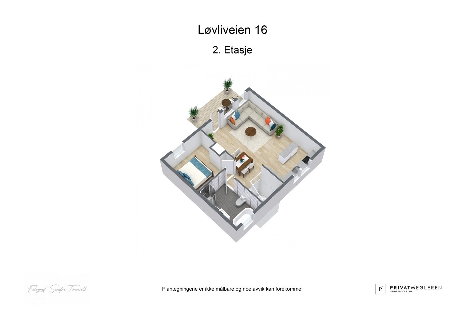 3D Planskisse- 2. Etasje Galleribilde