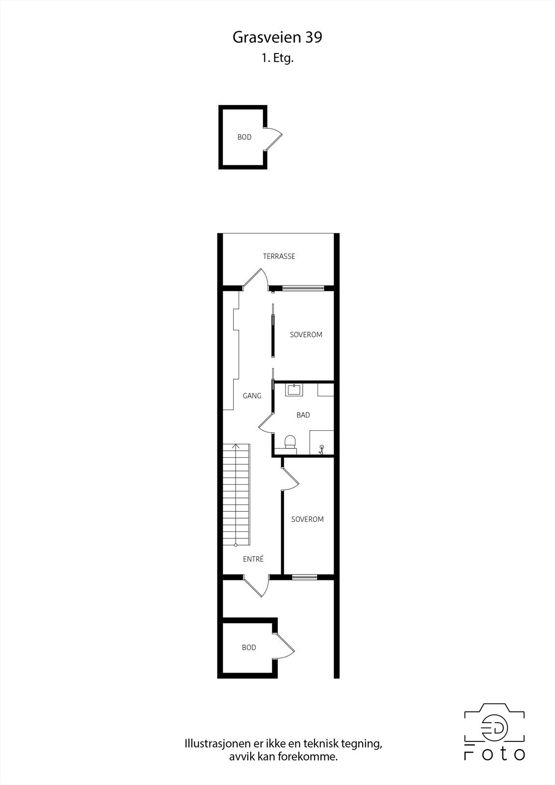 Rekkehuset har en god planløsning (1.etg) med følgende rominndelinger og flotte detaljer som skaper ekstra god atmosfære: Galleribilde