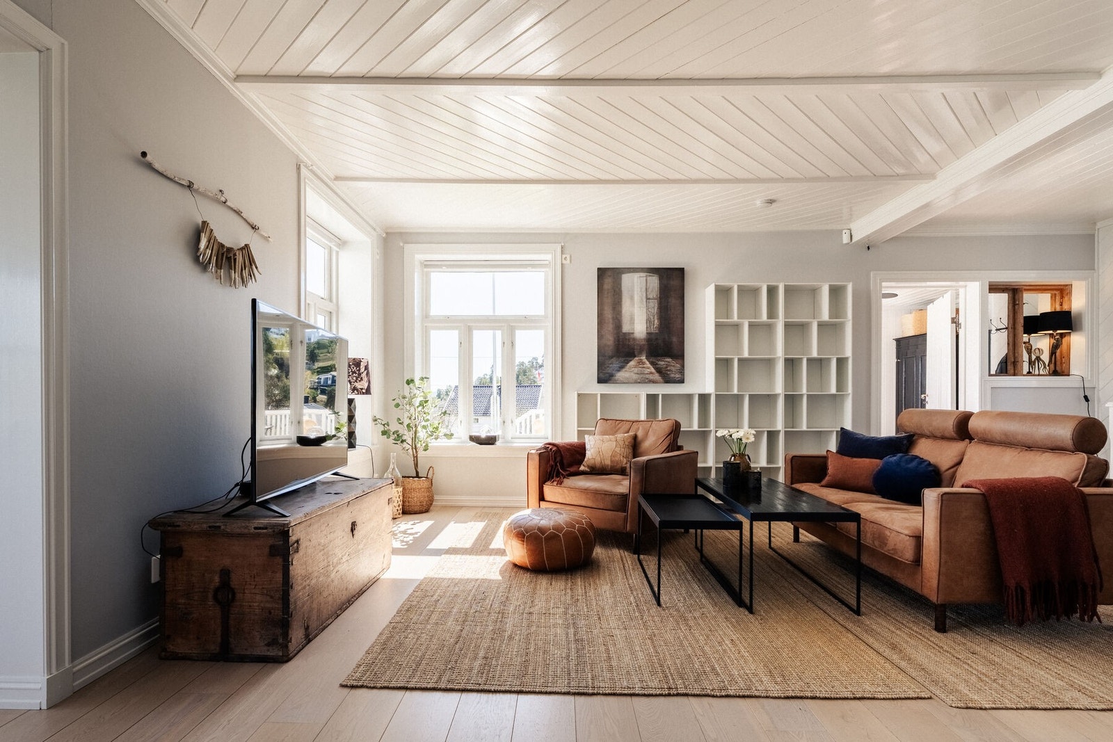 Stuen er et naturlig samlingspunkt hele året. Galleribilde
