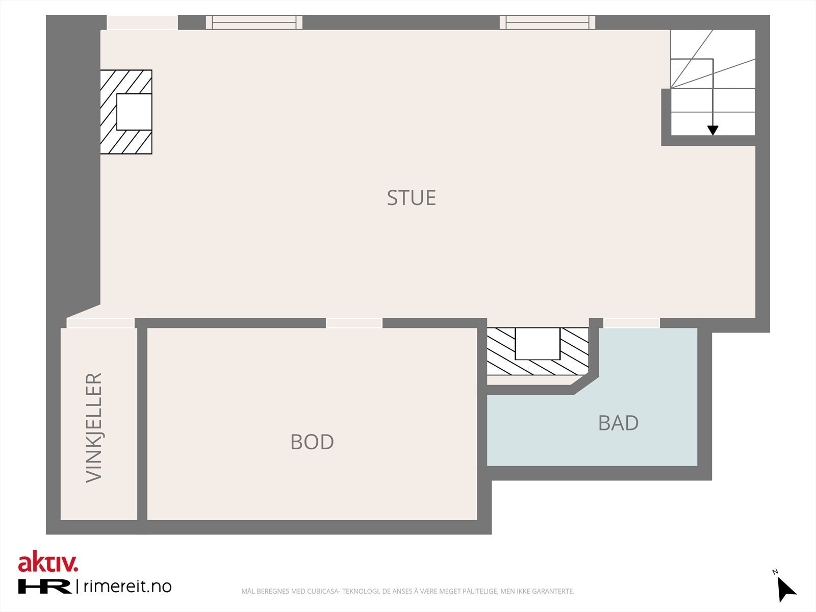 Plan kjelleretasje Galleribilde