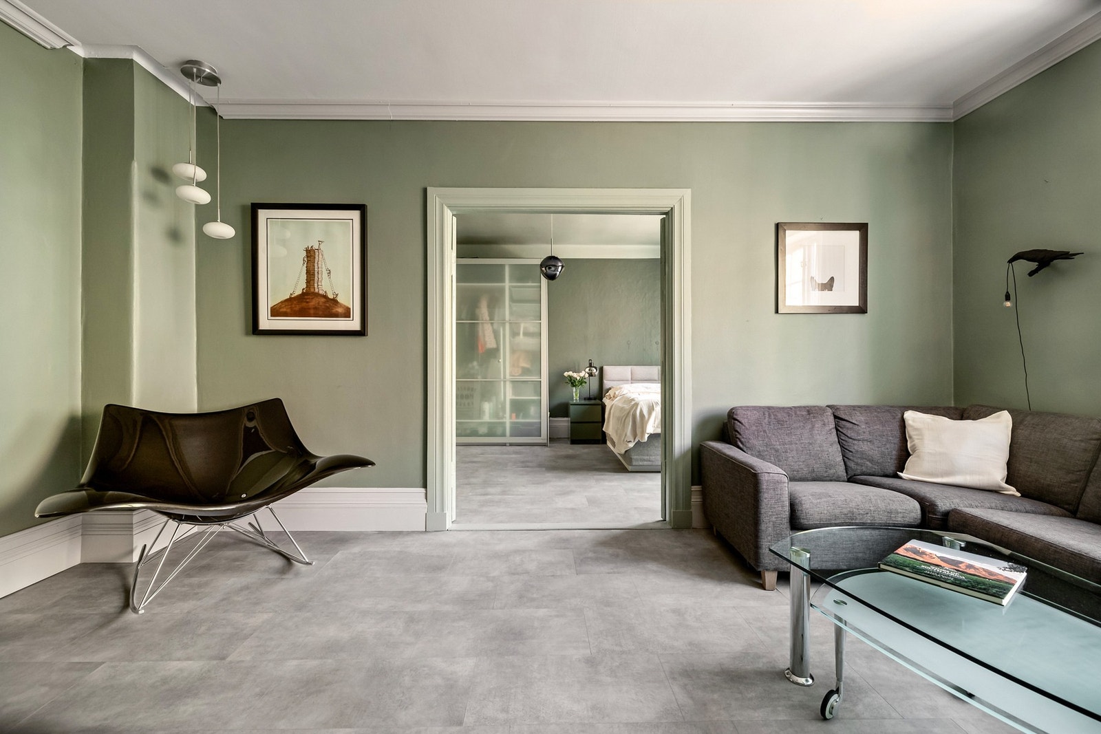 Rommet har god plass sofagruppe, og har flere møbleringsmuligheter Galleribilde
