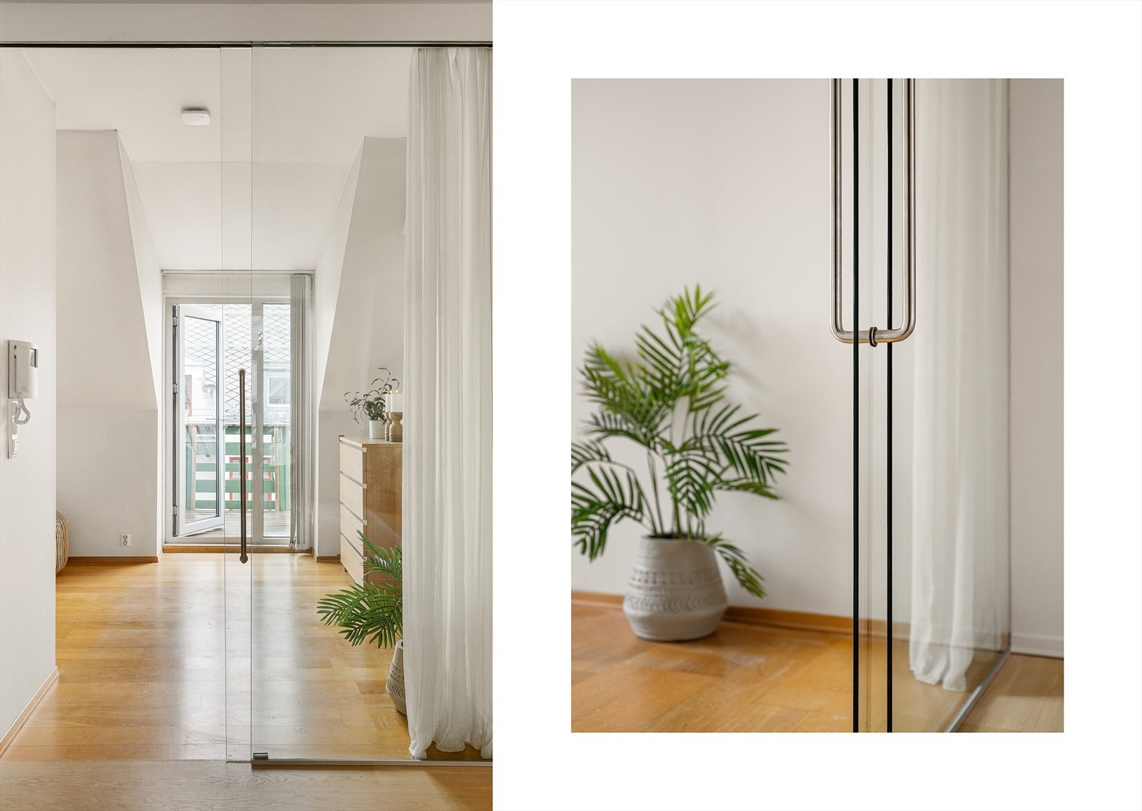 Lekker skyvedør i glass til hovedsoverommet. Galleribilde
