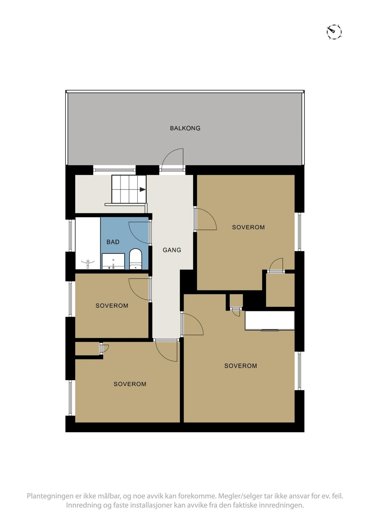 Planskisse loft. Galleribilde