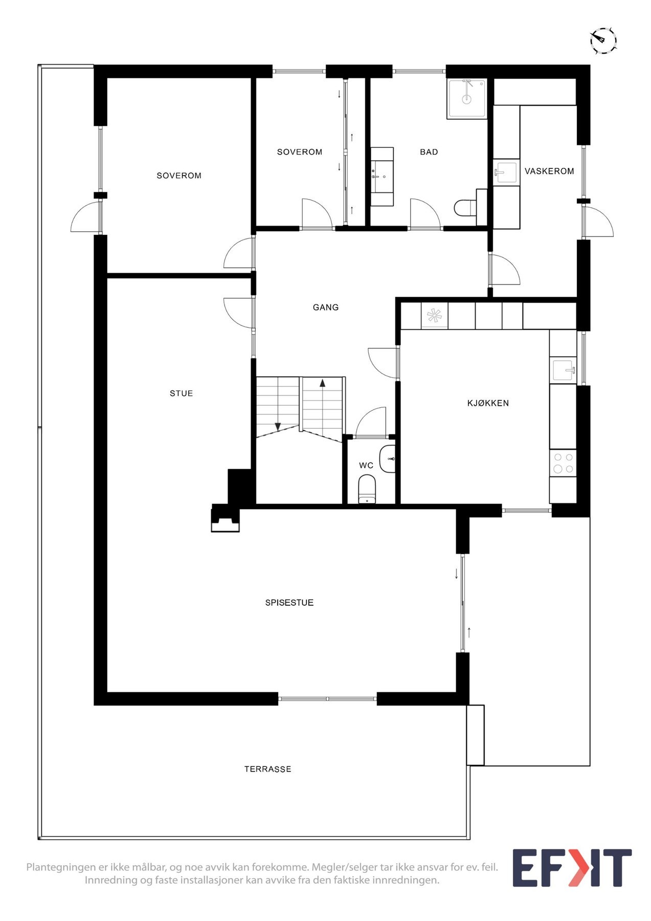 - Planskisse hovedetasje - Galleribilde