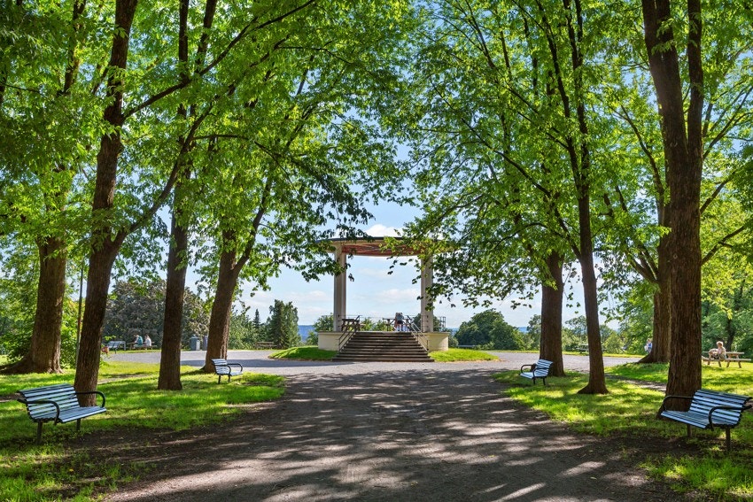 Det er flere flott parker i nærmiljøet - her fra Torshovparken Galleribilde