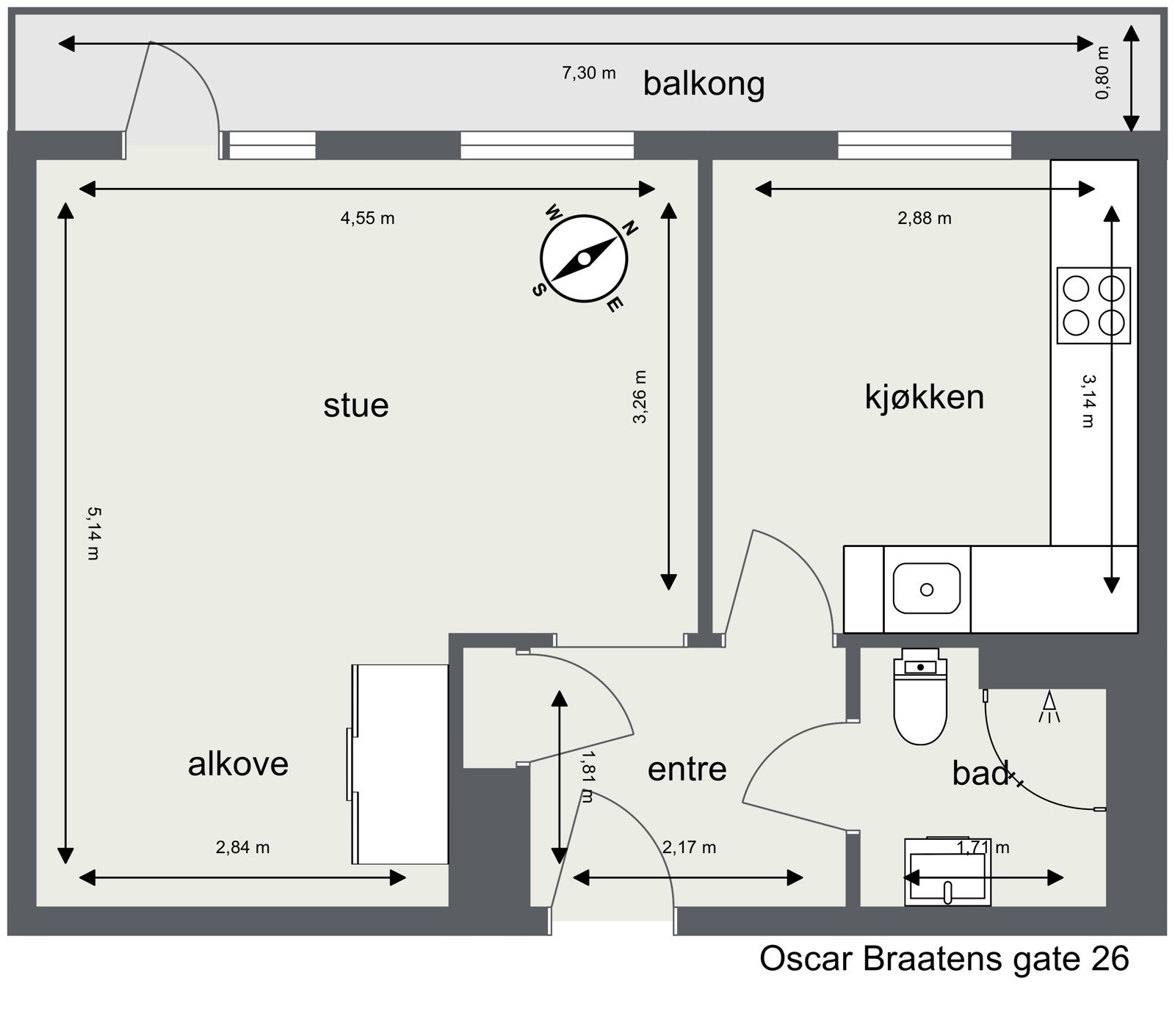 Planskisse Galleribilde