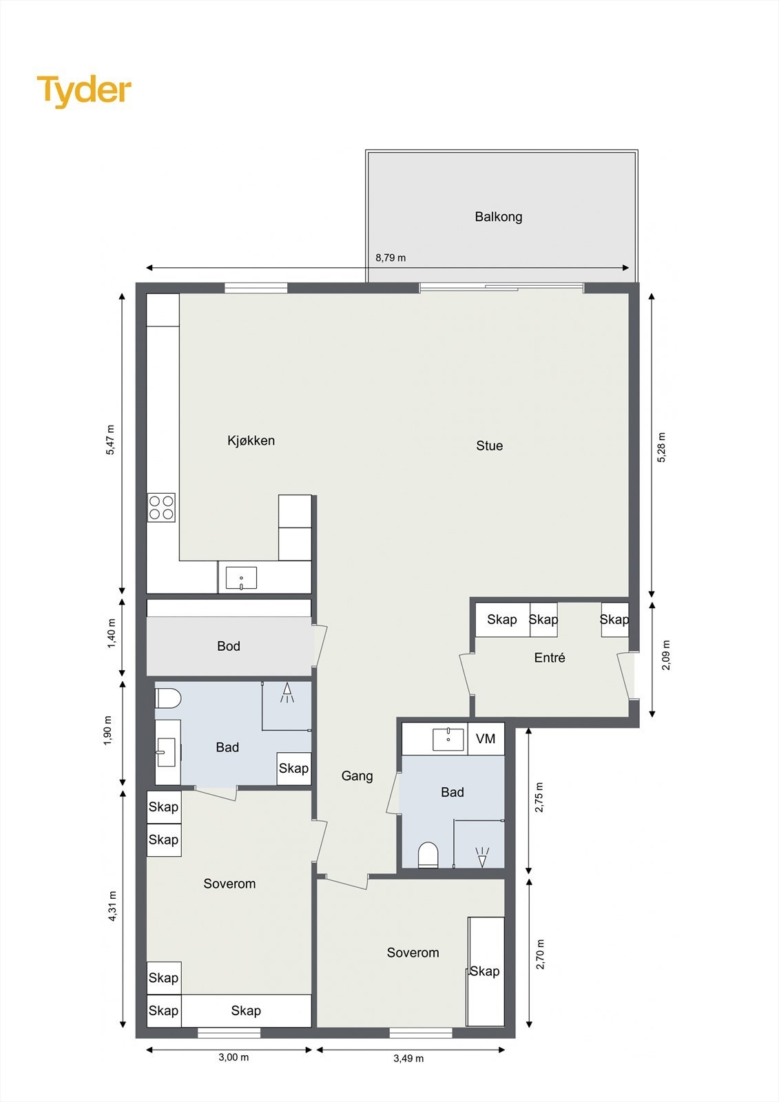 Plantegning Galleribilde