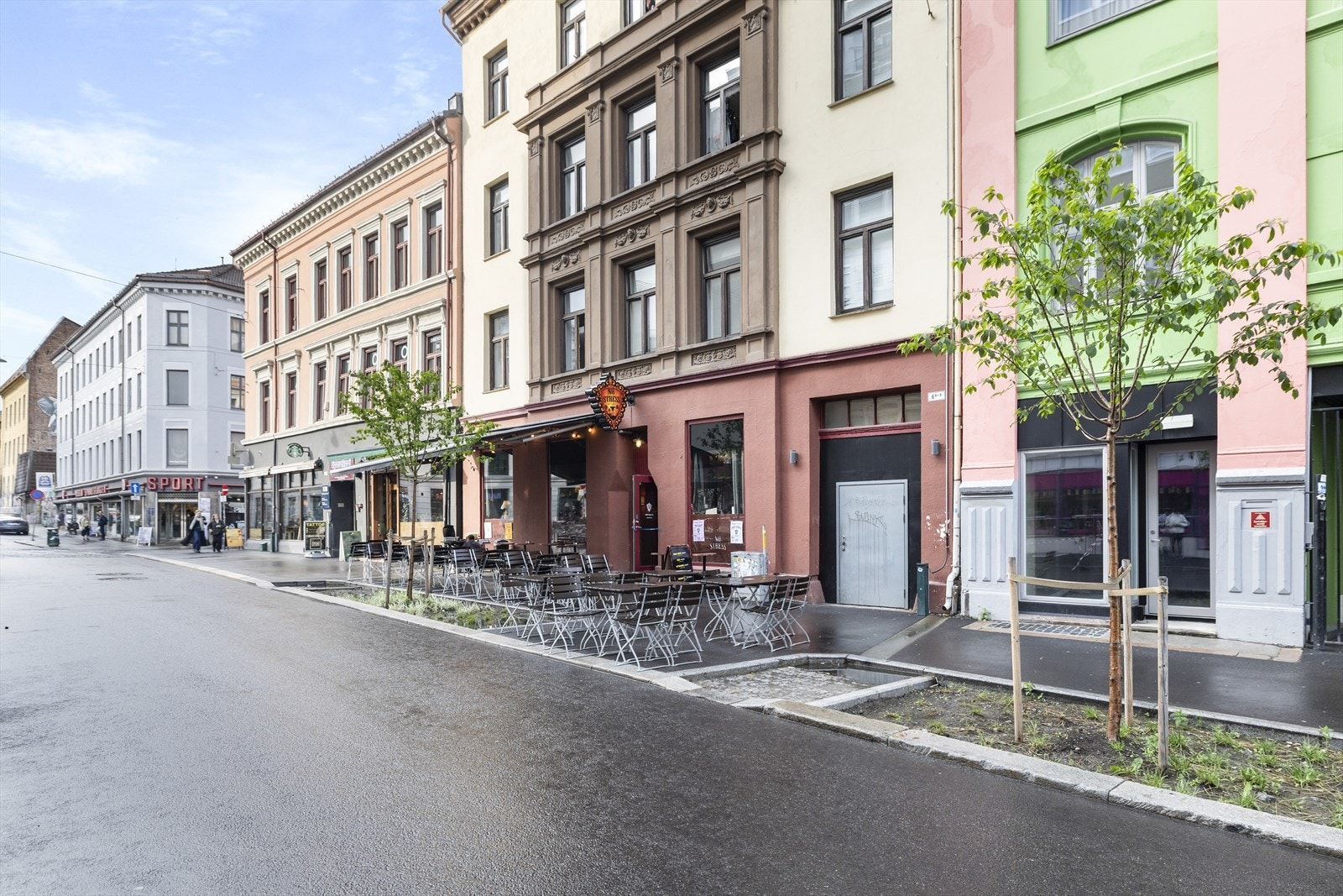 Attraktiv beliggenhet med nærhet til byliv, kafeer og restauranter. Galleribilde