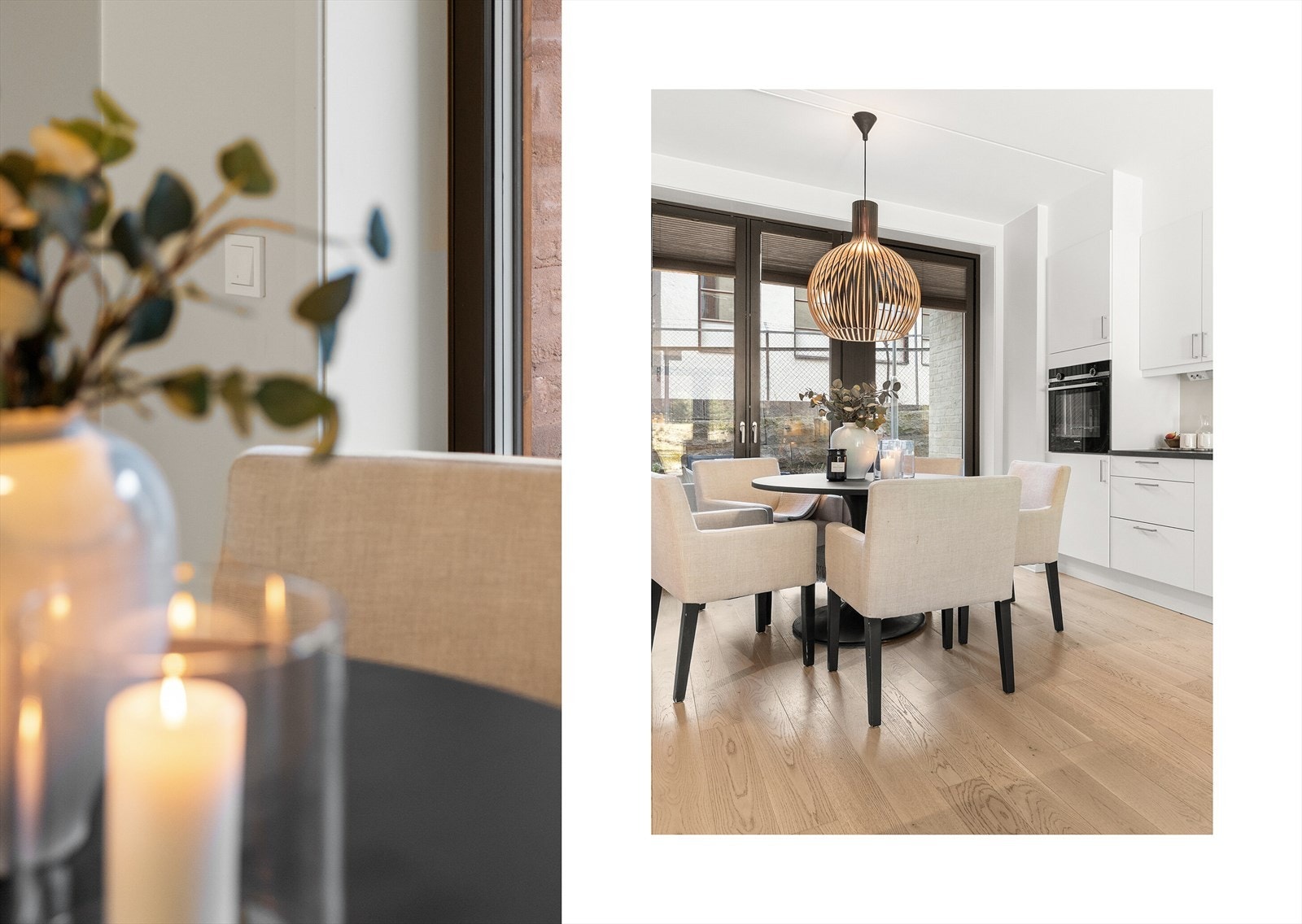 Kjøkkenet fra HTH har et stilrent uttrykk med glatte fronter og gode arbeidsflater. Galleribilde