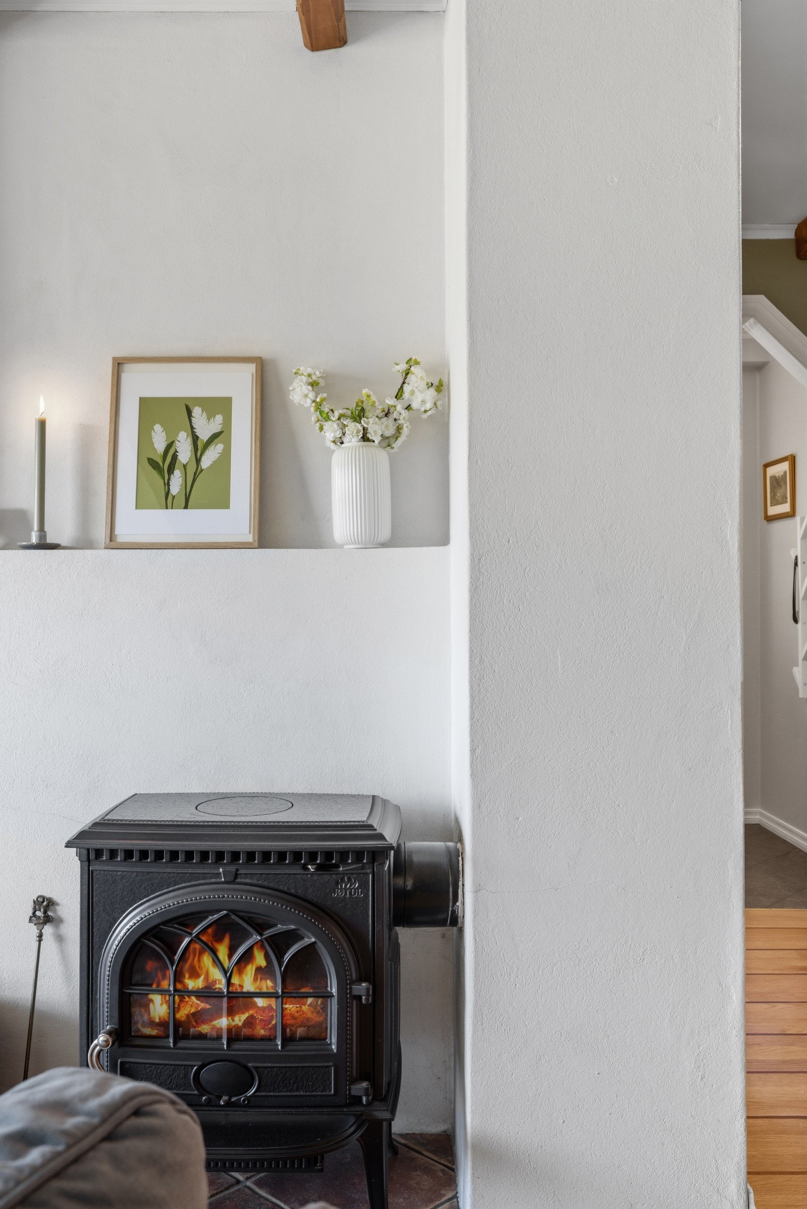 Stove med vedovn Galleribilde