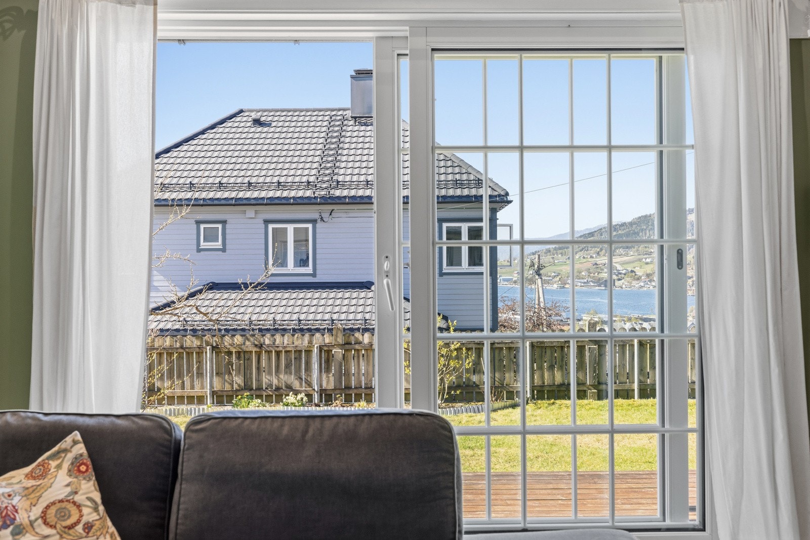 Stove med skyvedør til terrasse Galleribilde