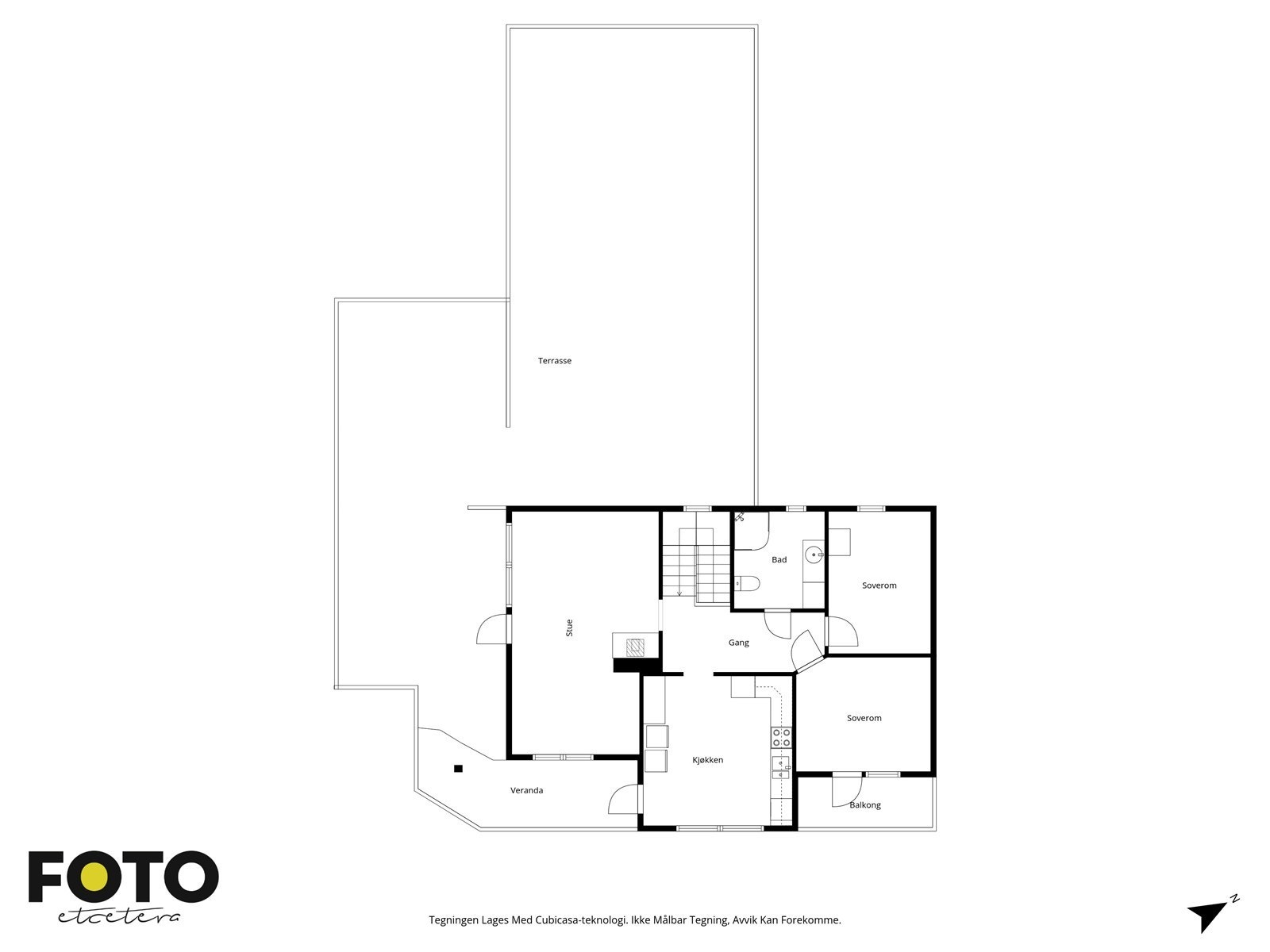 Plantegning 1. etasje Galleribilde