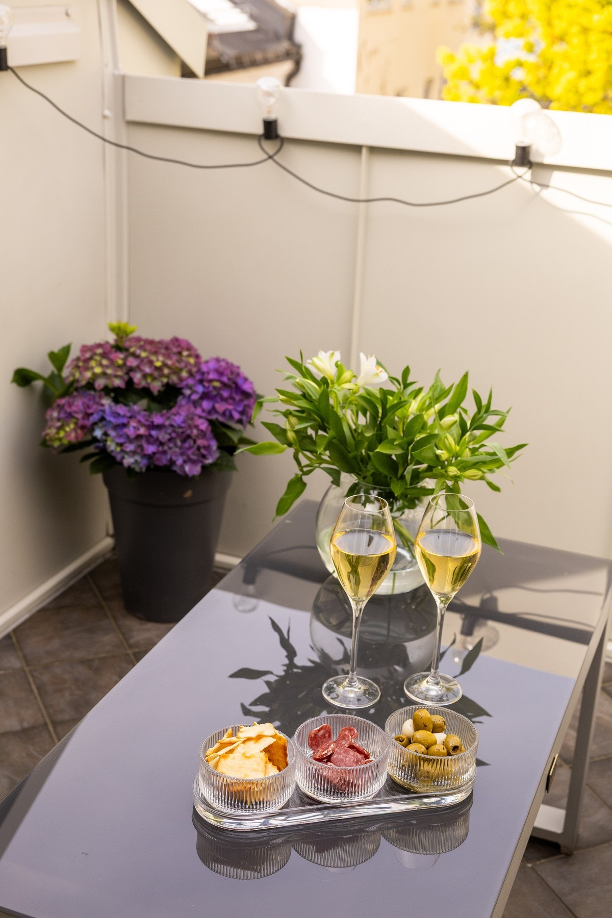 Alt ligger til rette for å nyte varme sommerdager her. Galleribilde