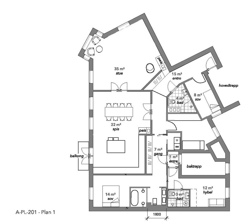 Plantegning Galleribilde