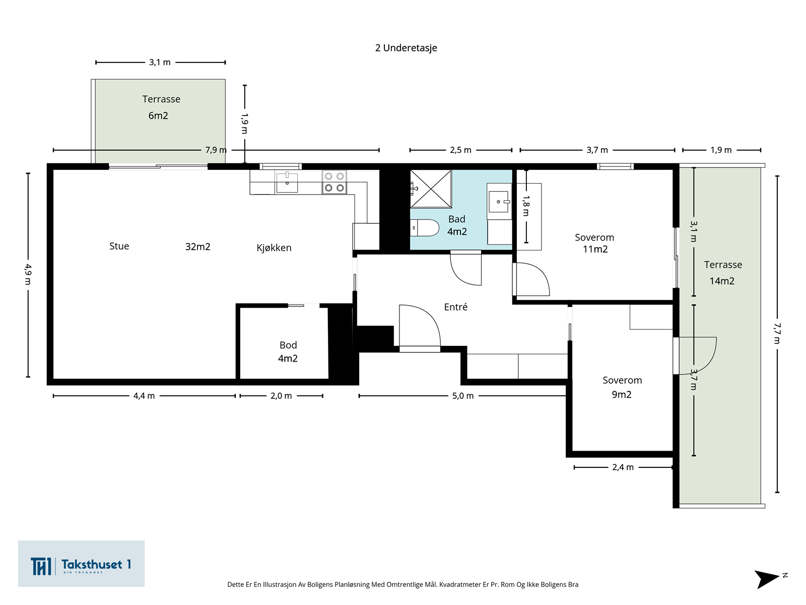 Plantegning Galleribilde