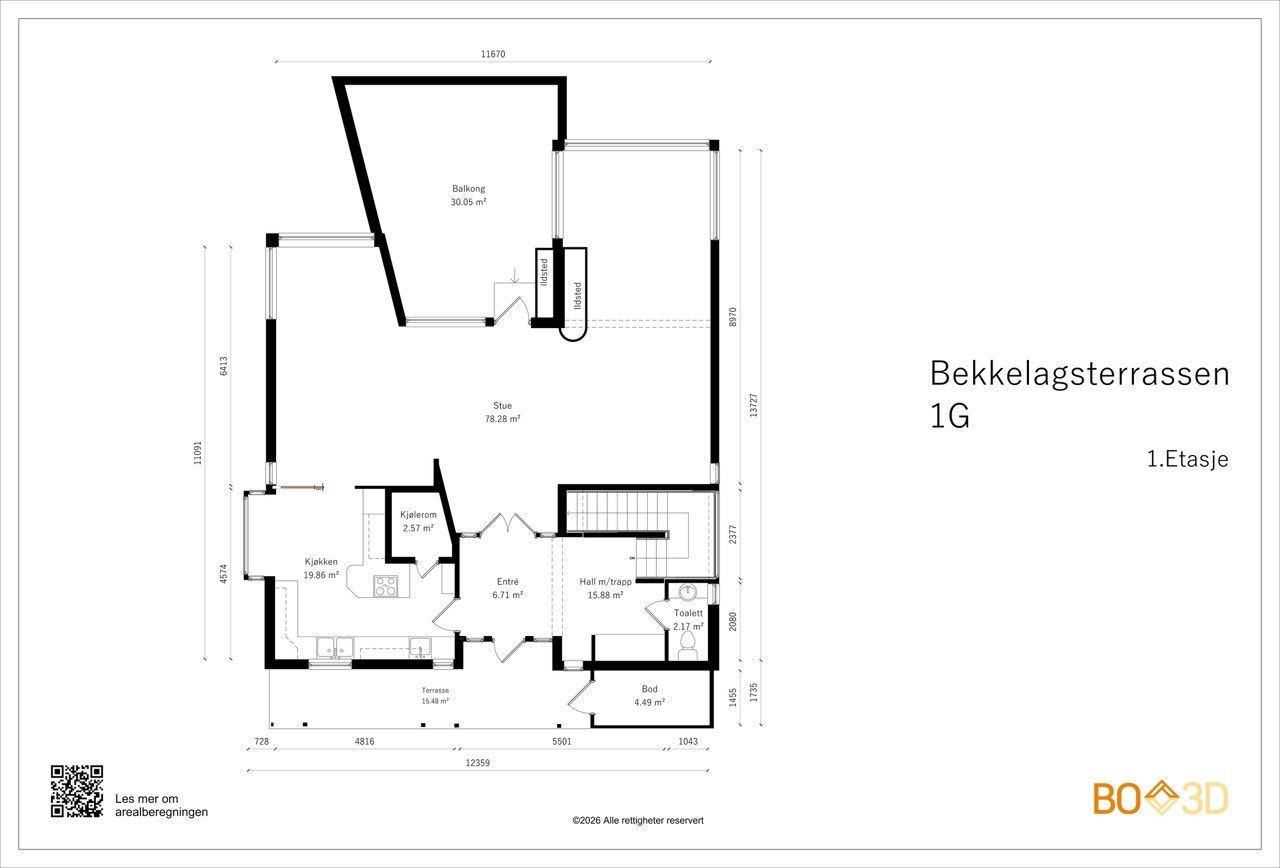 Plantegning første etasje. Galleribilde