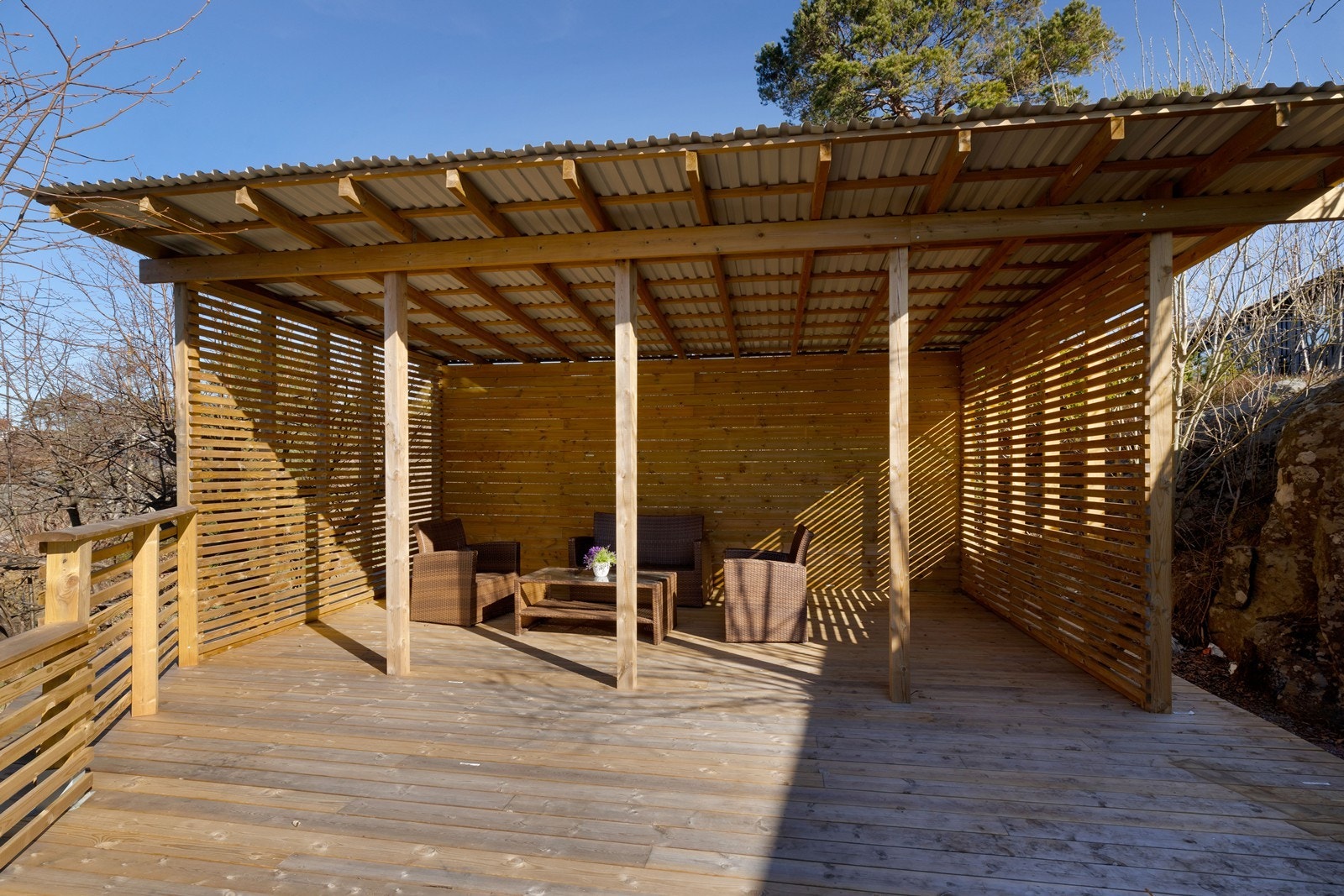 Pergola/utestue på terrasse er ikke søkt om. Galleribilde