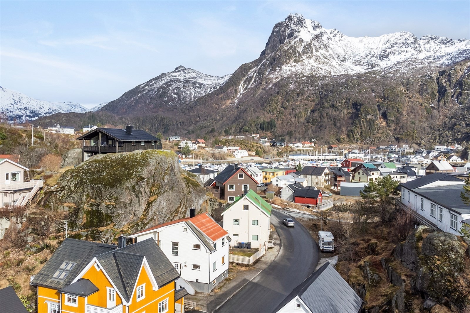 Følger du denne gaten så er du i sentrum på noen få minutter Galleribilde