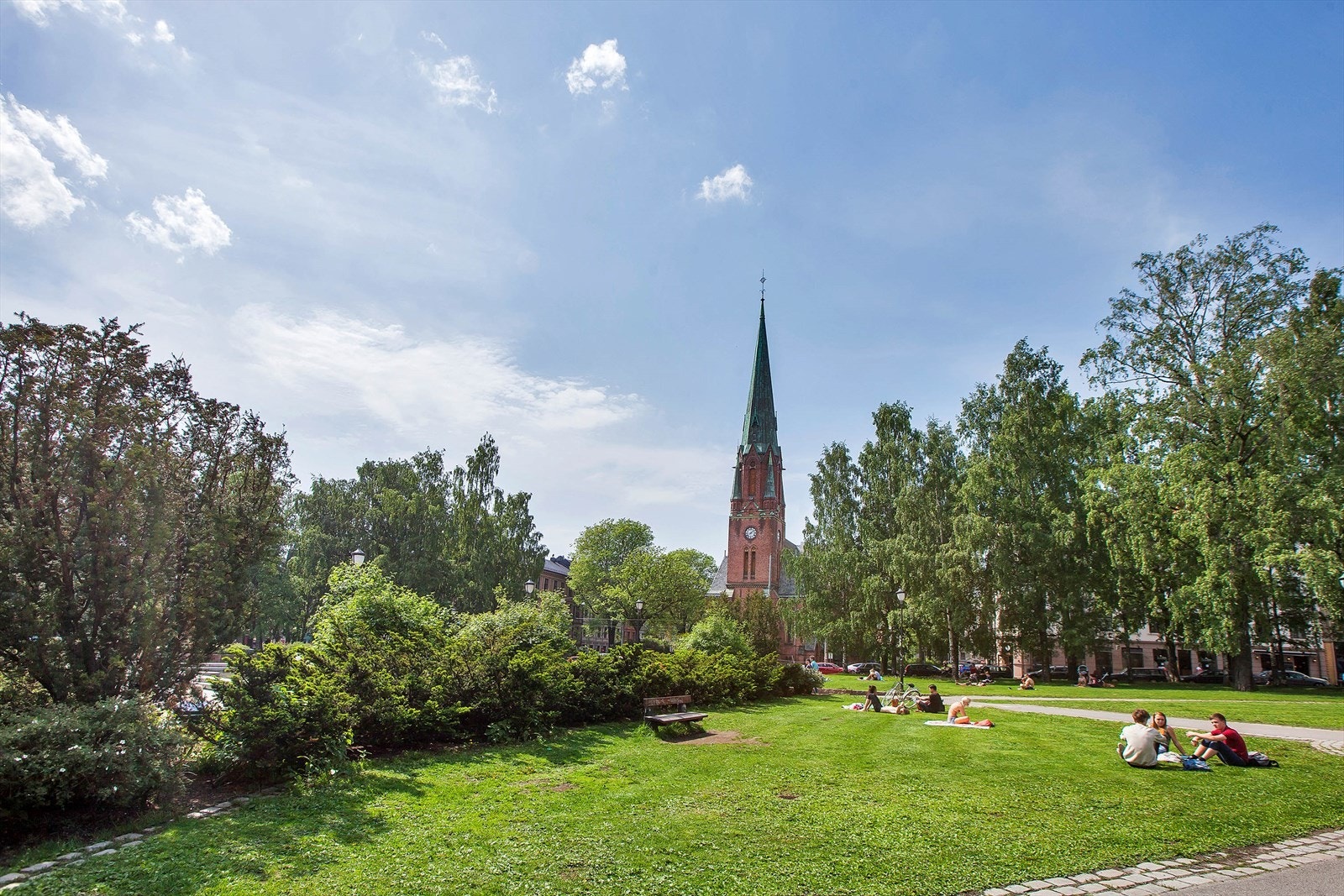 Birkelunden park. Galleribilde