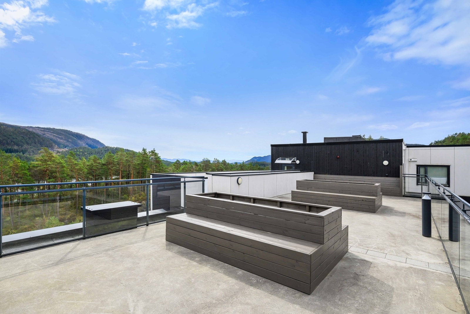 Felles stor takterrasse Galleribilde