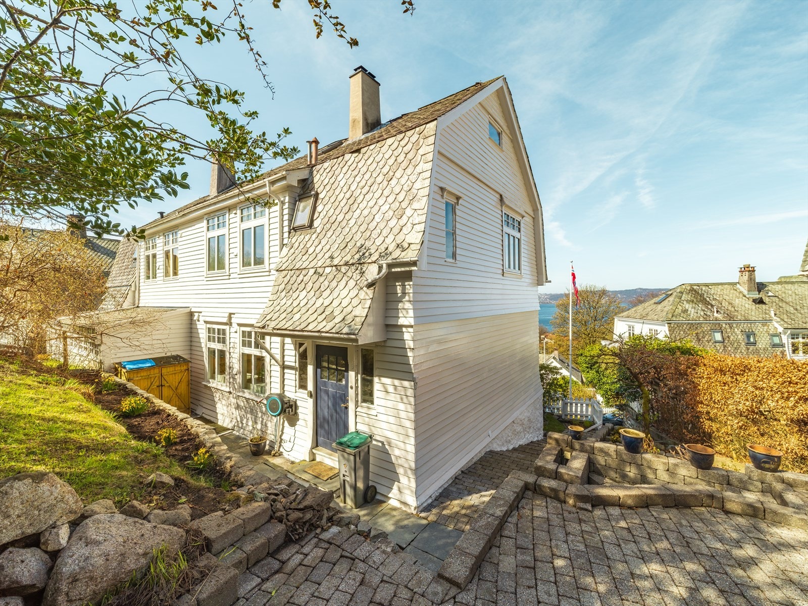 Her kan man innrede i ulike soner og flytte seg etter solen. Galleribilde