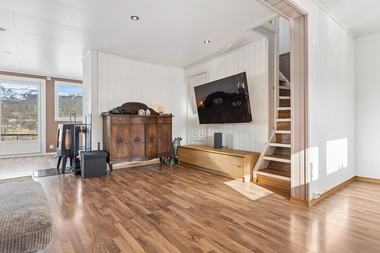Flott plass til TV. Galleribilde