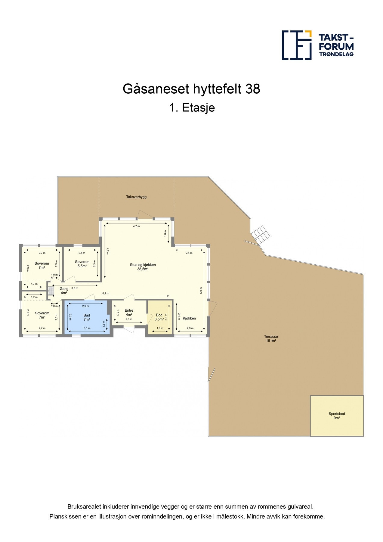 Planskisse 1. etasje Galleribilde