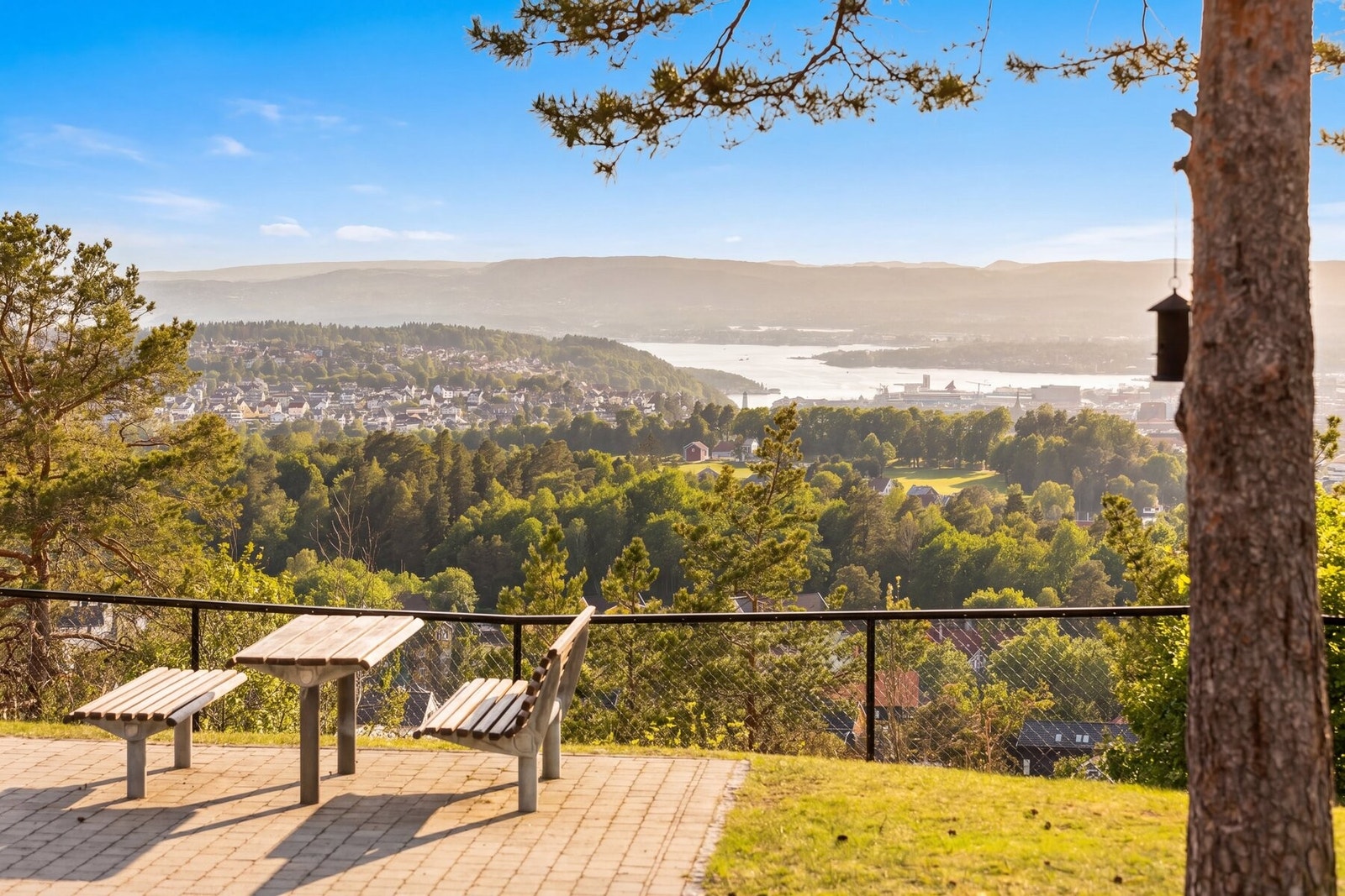 Området har fantastisk utsikt over Oslo Galleribilde