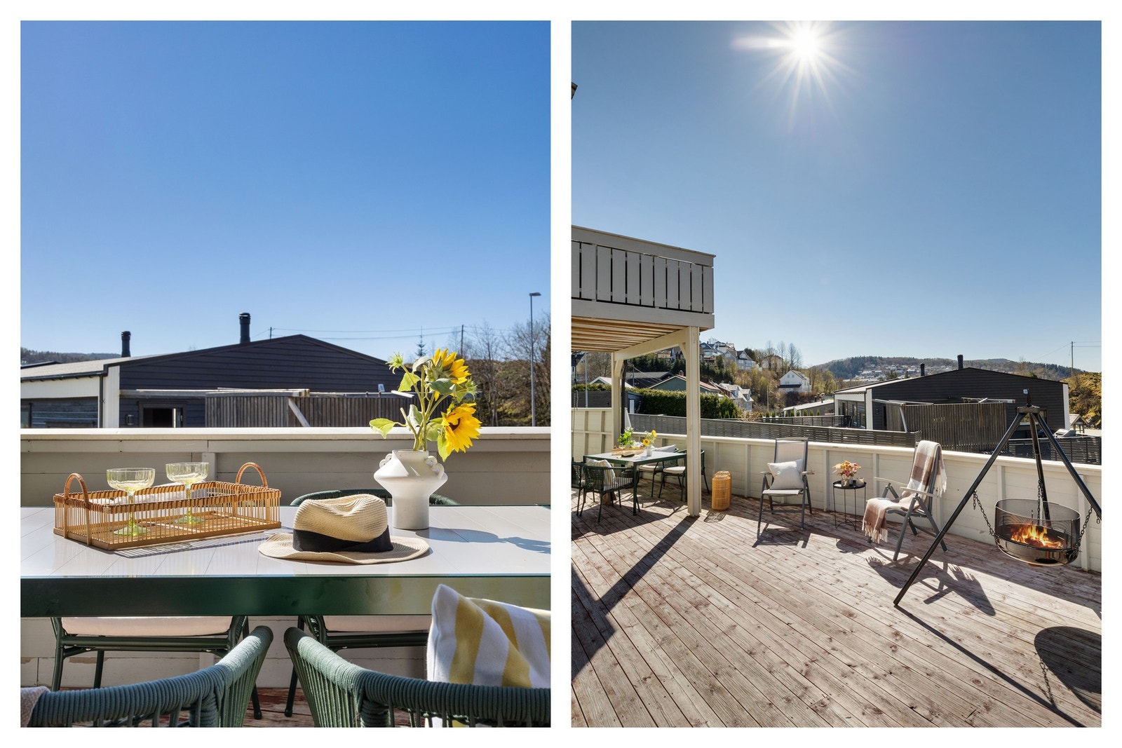 Fantastisk uteplass med fri utsikt og gode solforhold! Galleribilde