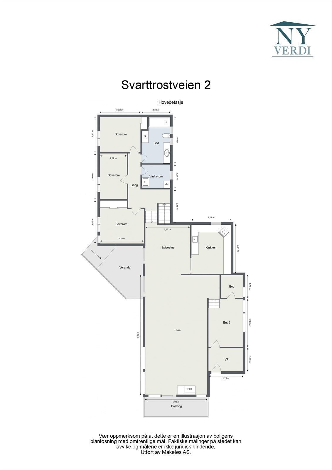 Plantegning - 1. etasje Galleribilde