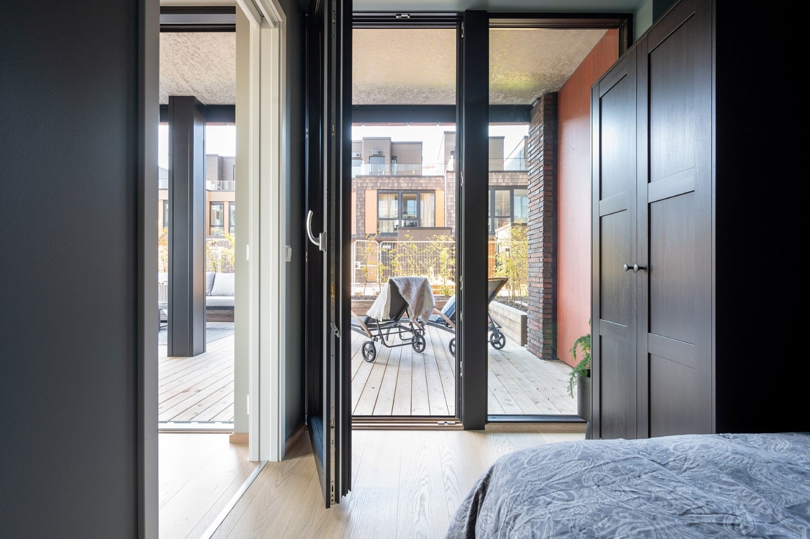 Soverommet har også direkte utgang til terrassen. Galleribilde