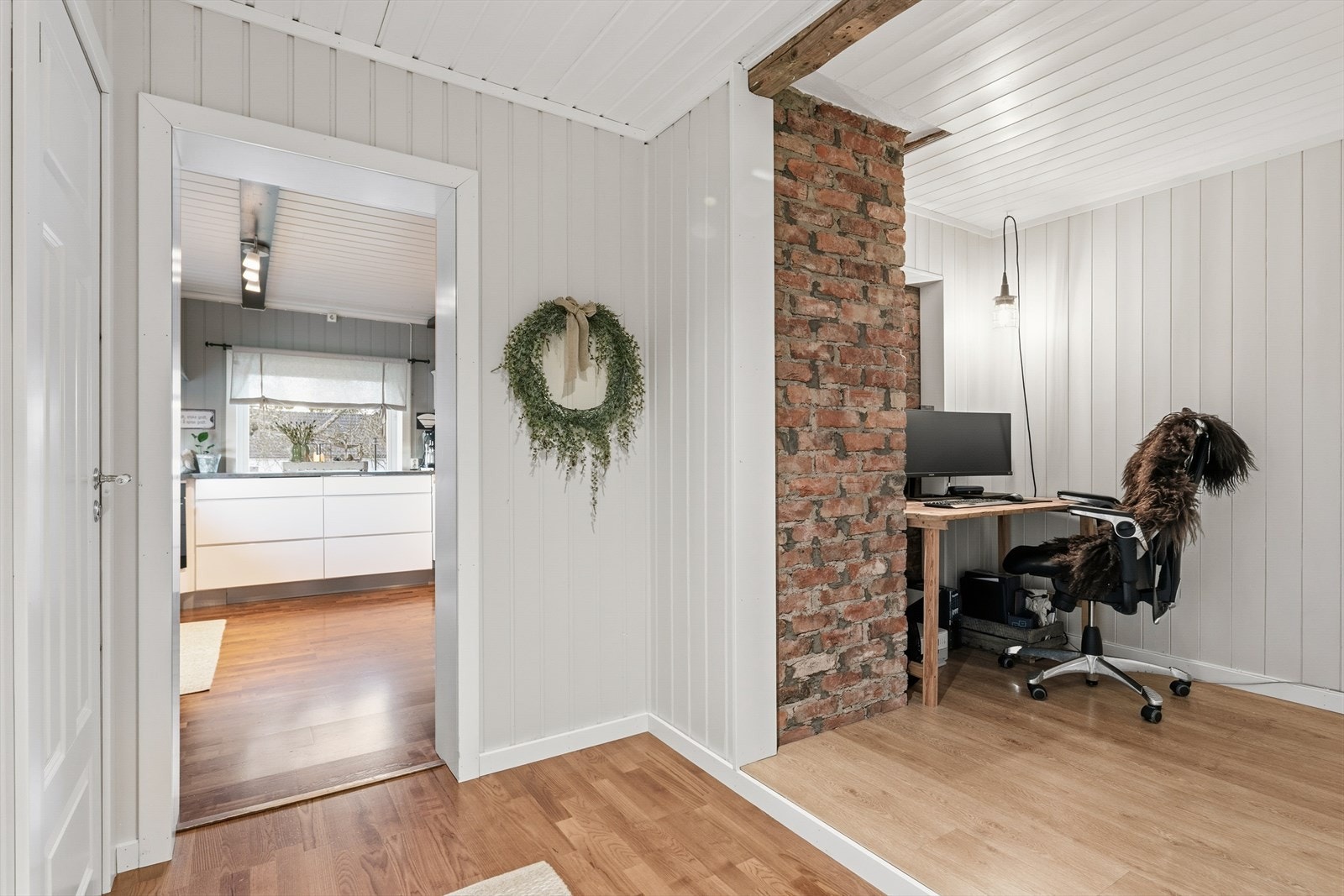 Skjermet areal passer perfekt som et kontorområde. Galleribilde