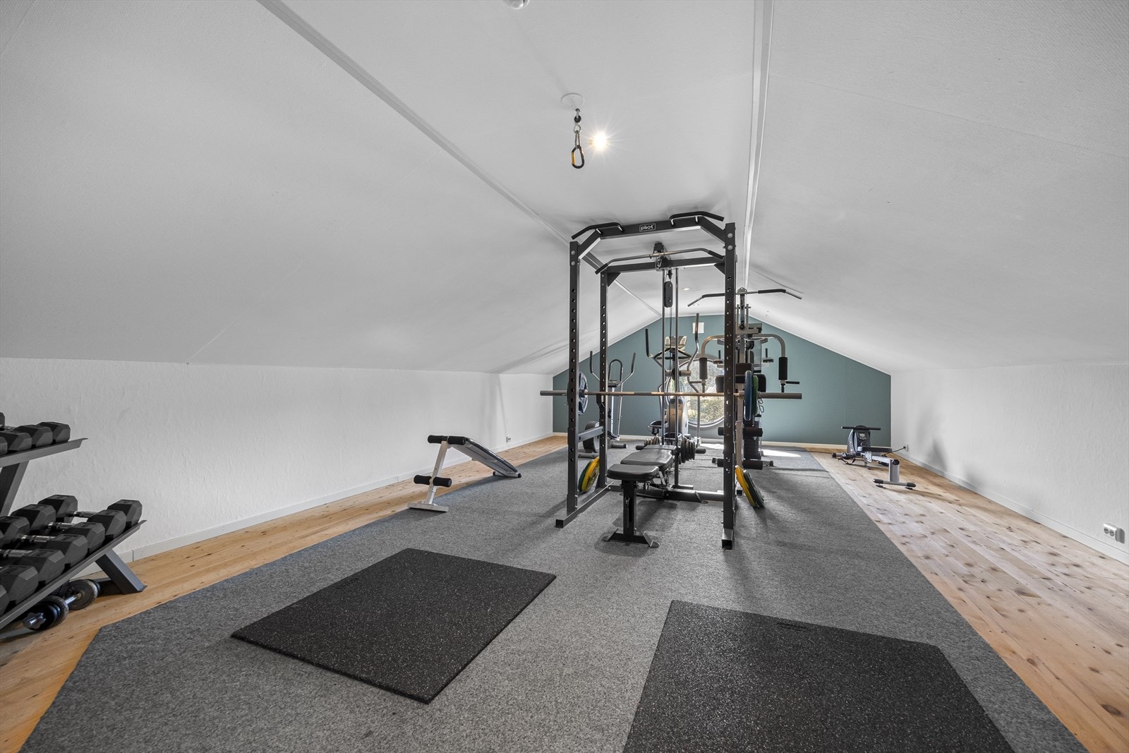Treningsrom - Loft i uthus. Galleribilde