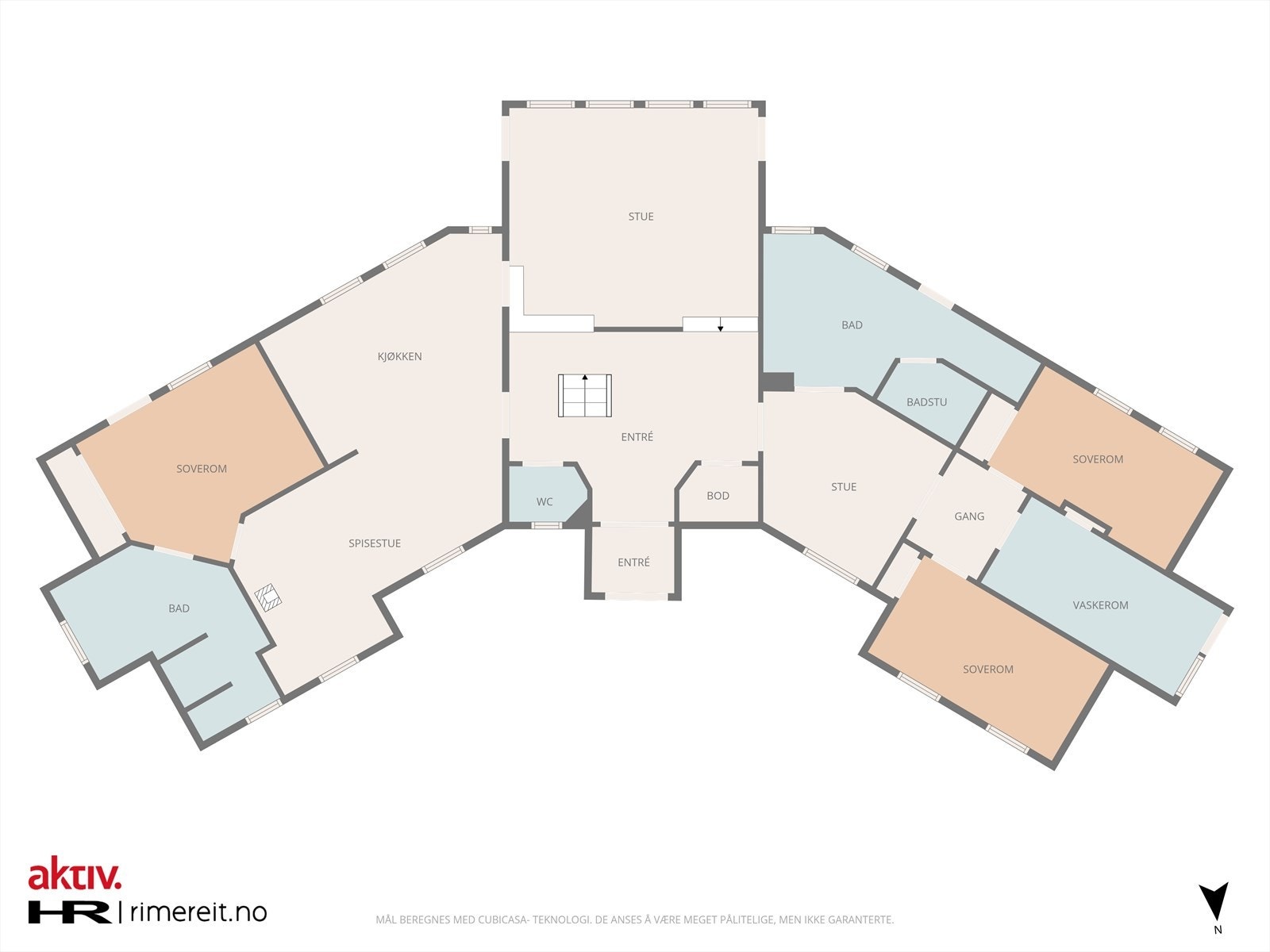 Plantegning 1. etasje Galleribilde