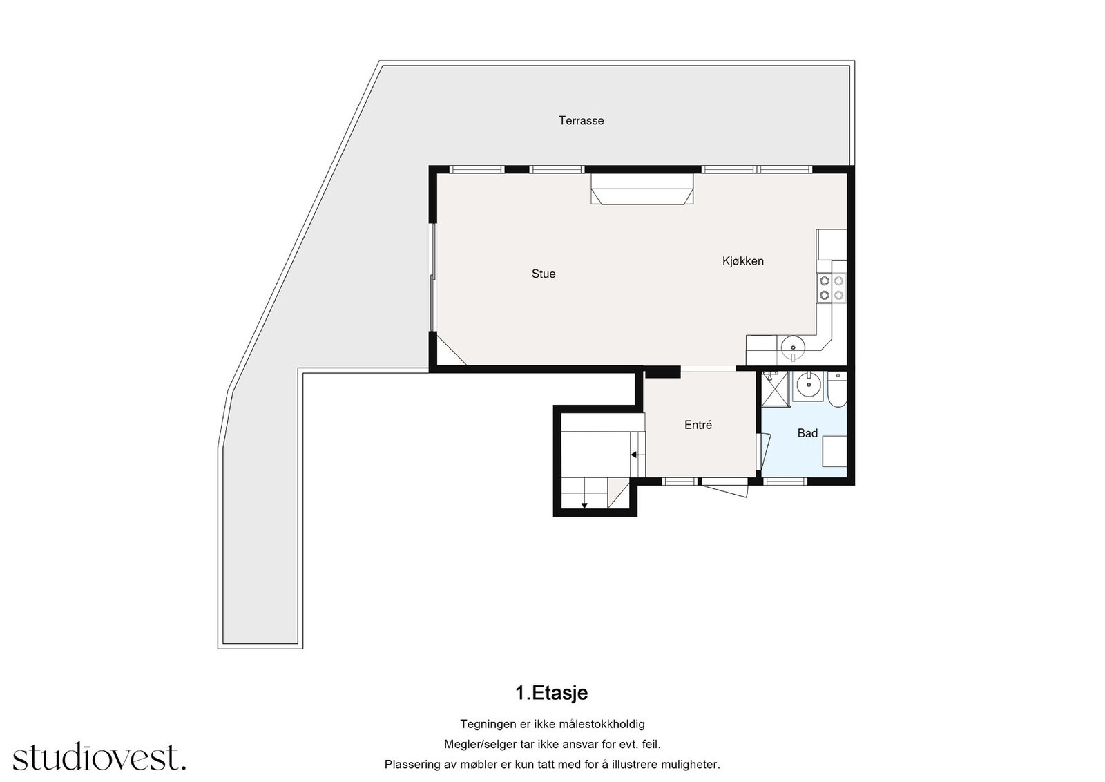 Planløsning 1.etasje Galleribilde
