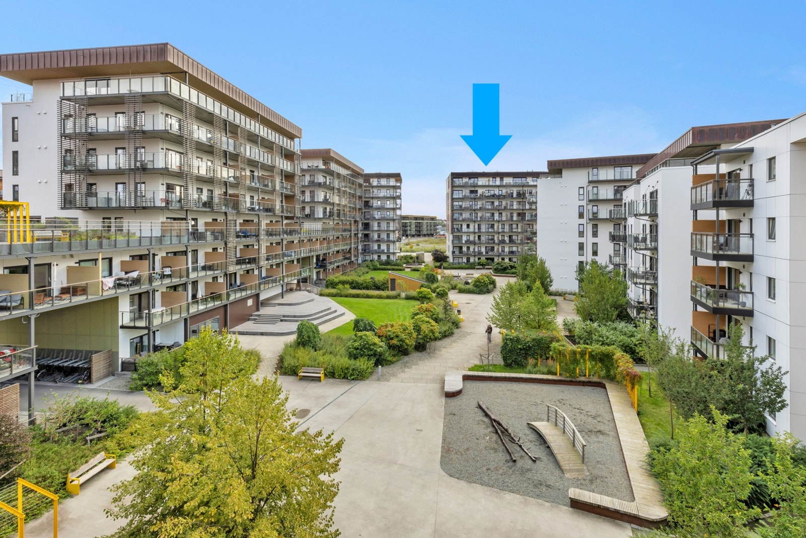Lilleby er et nyere boligområde på Lade, kjent for sin umiddelbare nærhet til alt du trenger i hverdagen - Dette gjør området til et populært boligområde for mange. Galleribilde