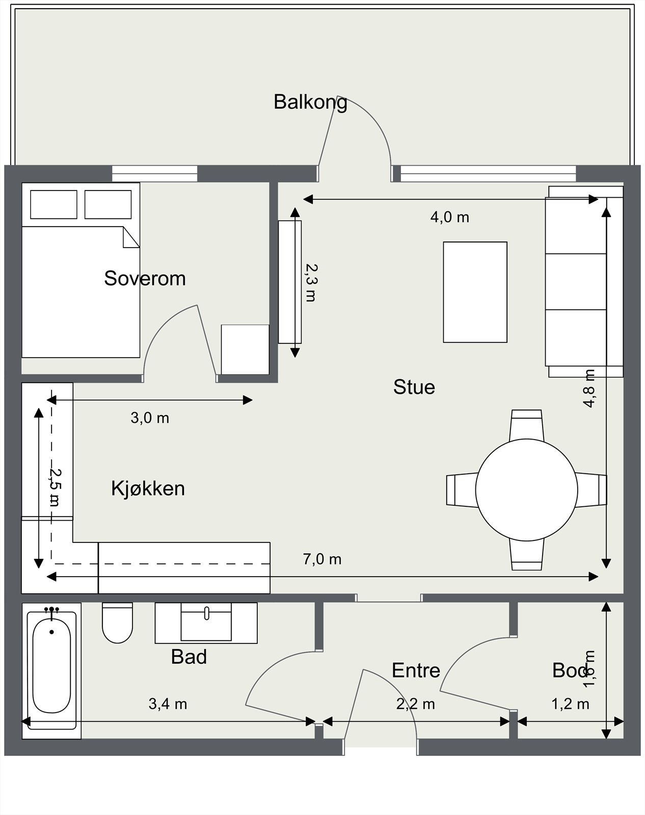 Plantegning Galleribilde