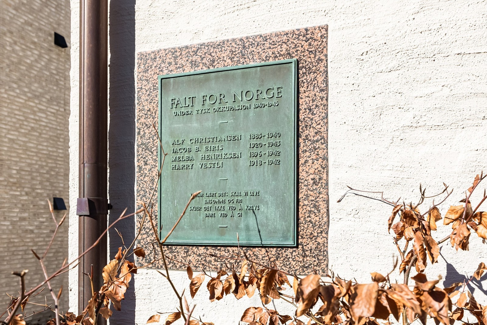 Historisk detalj i fasaden på bygget. Galleribilde