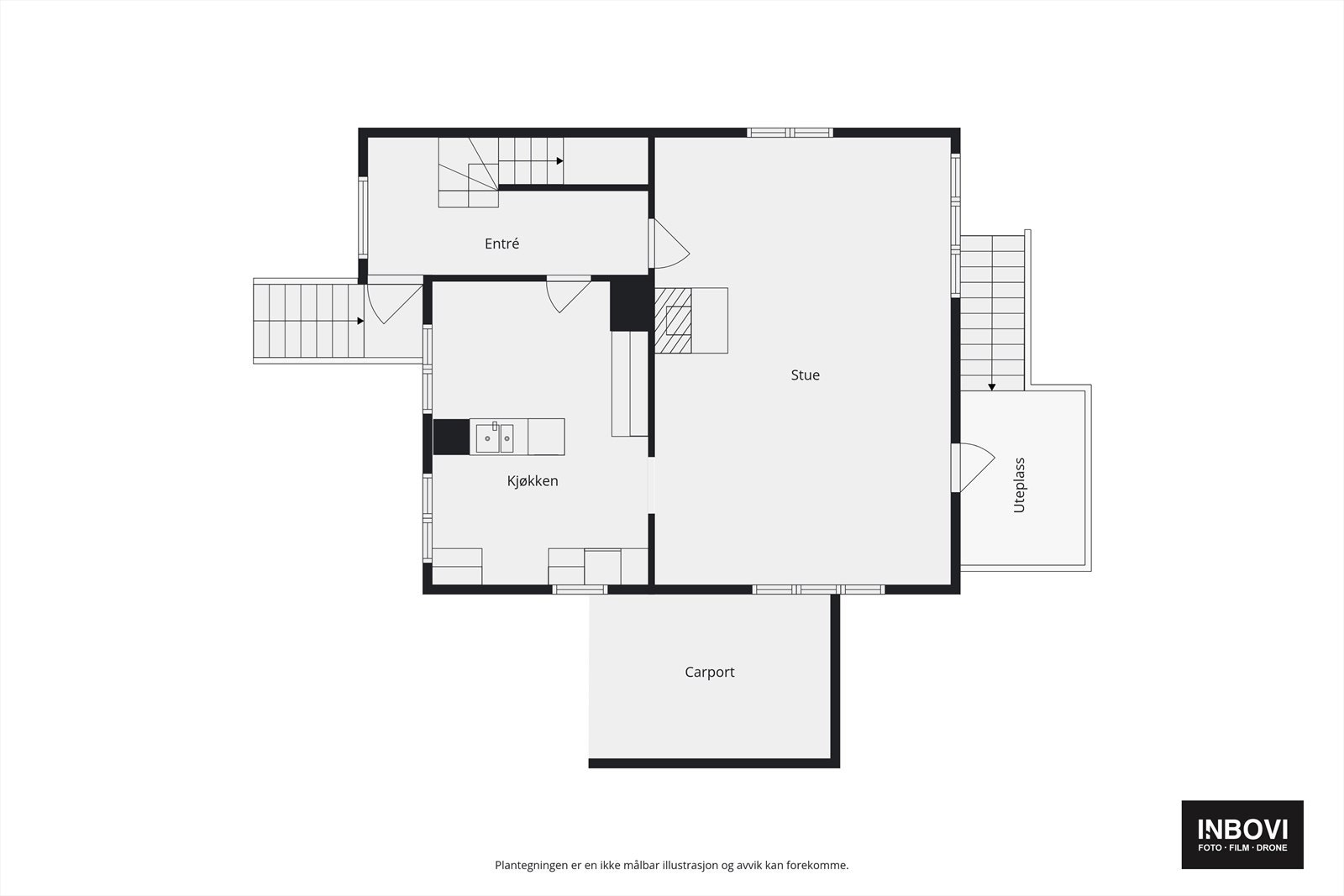 Plantegning 1.etg Galleribilde