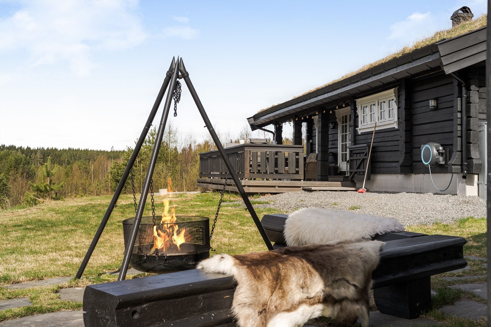 Her kan du nyte Finnskogen og samtidig senke skuldrene. Galleribilde