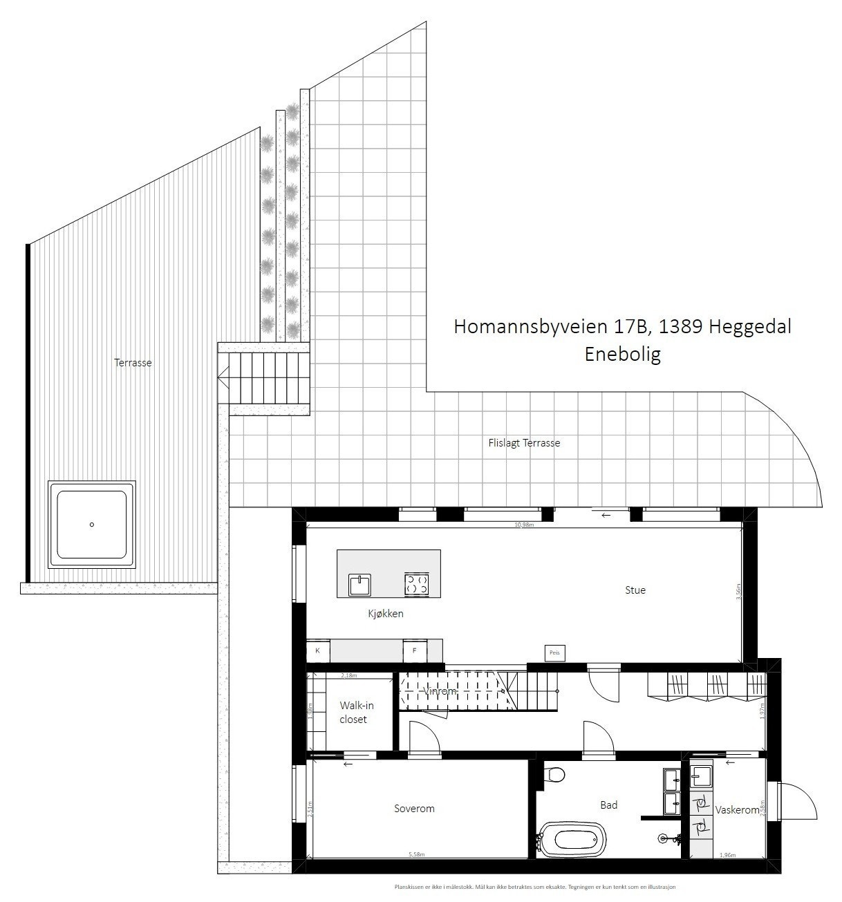 Plantegning underetasje. Galleribilde