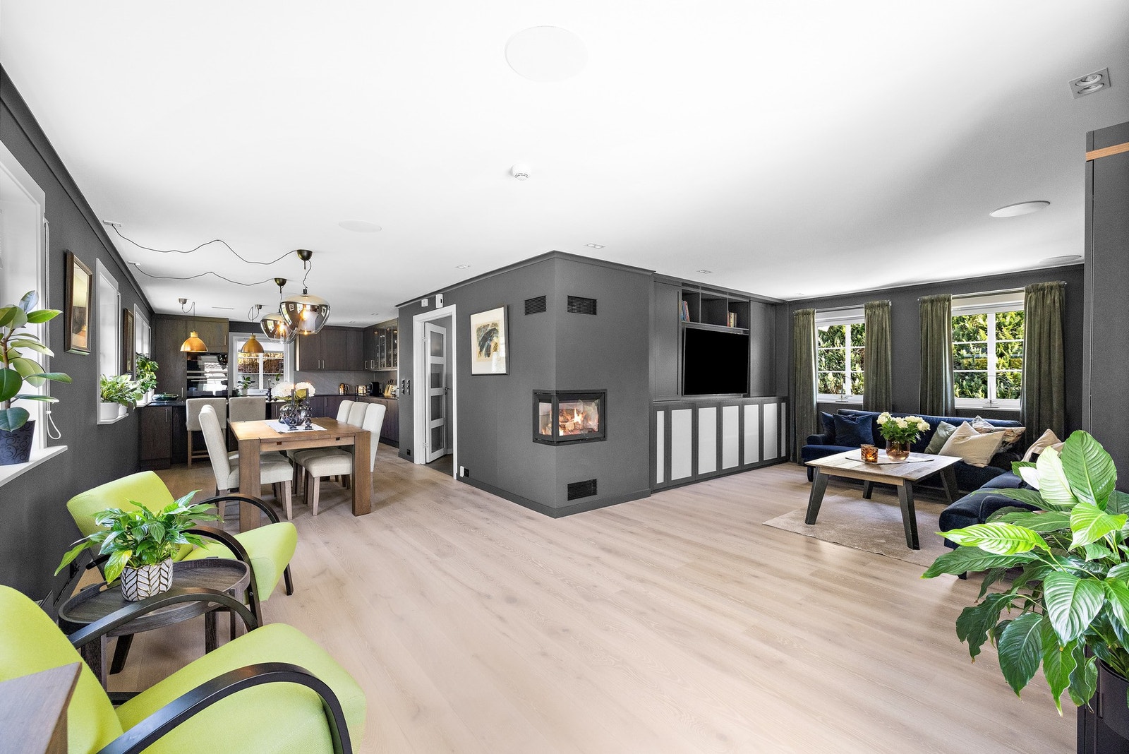 Overflatene i etasjen ble oppgradert i 2019 og gir et moderne og helhetlig uttrykk. Galleribilde